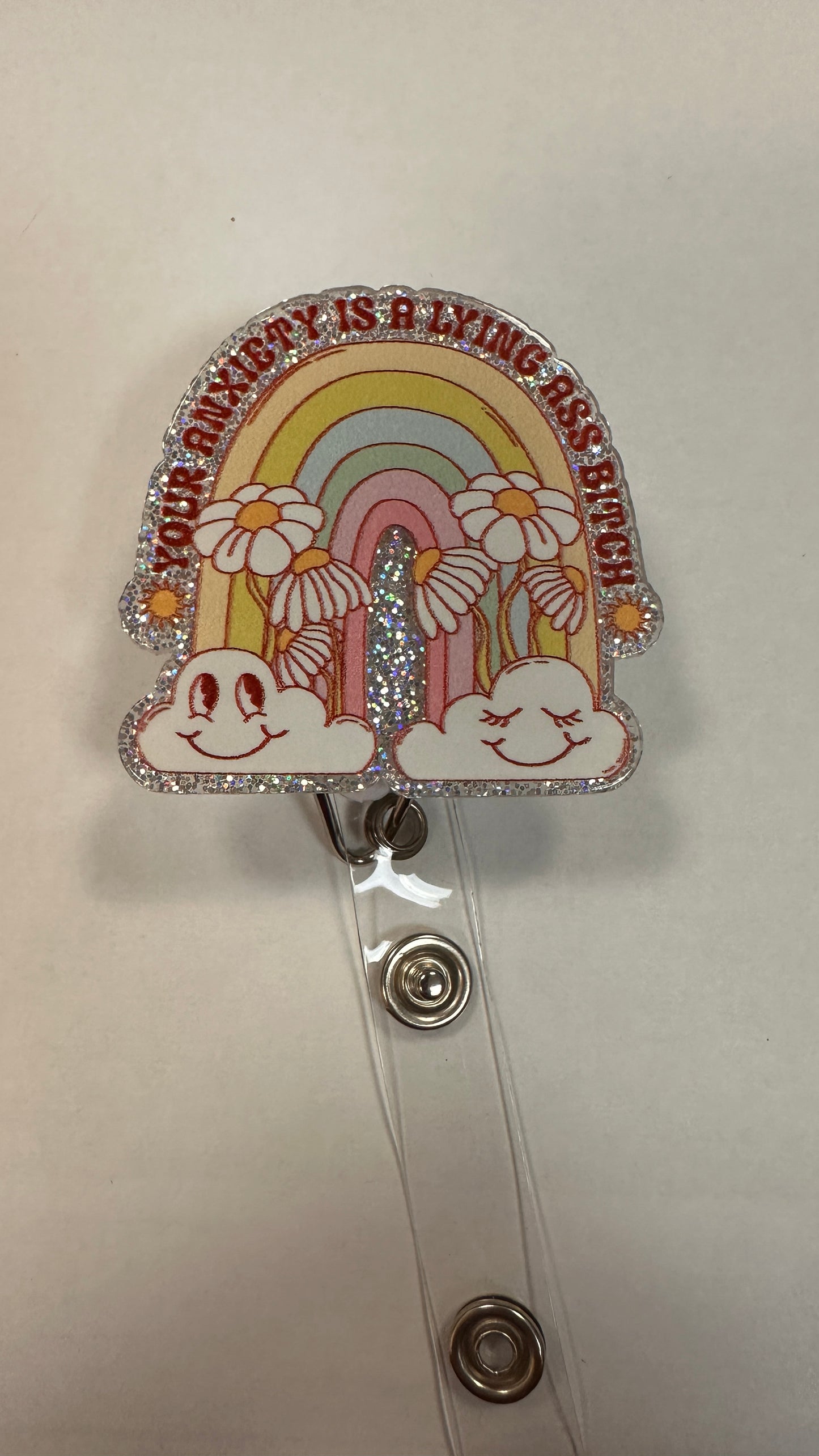 Anxiety funny badge reel