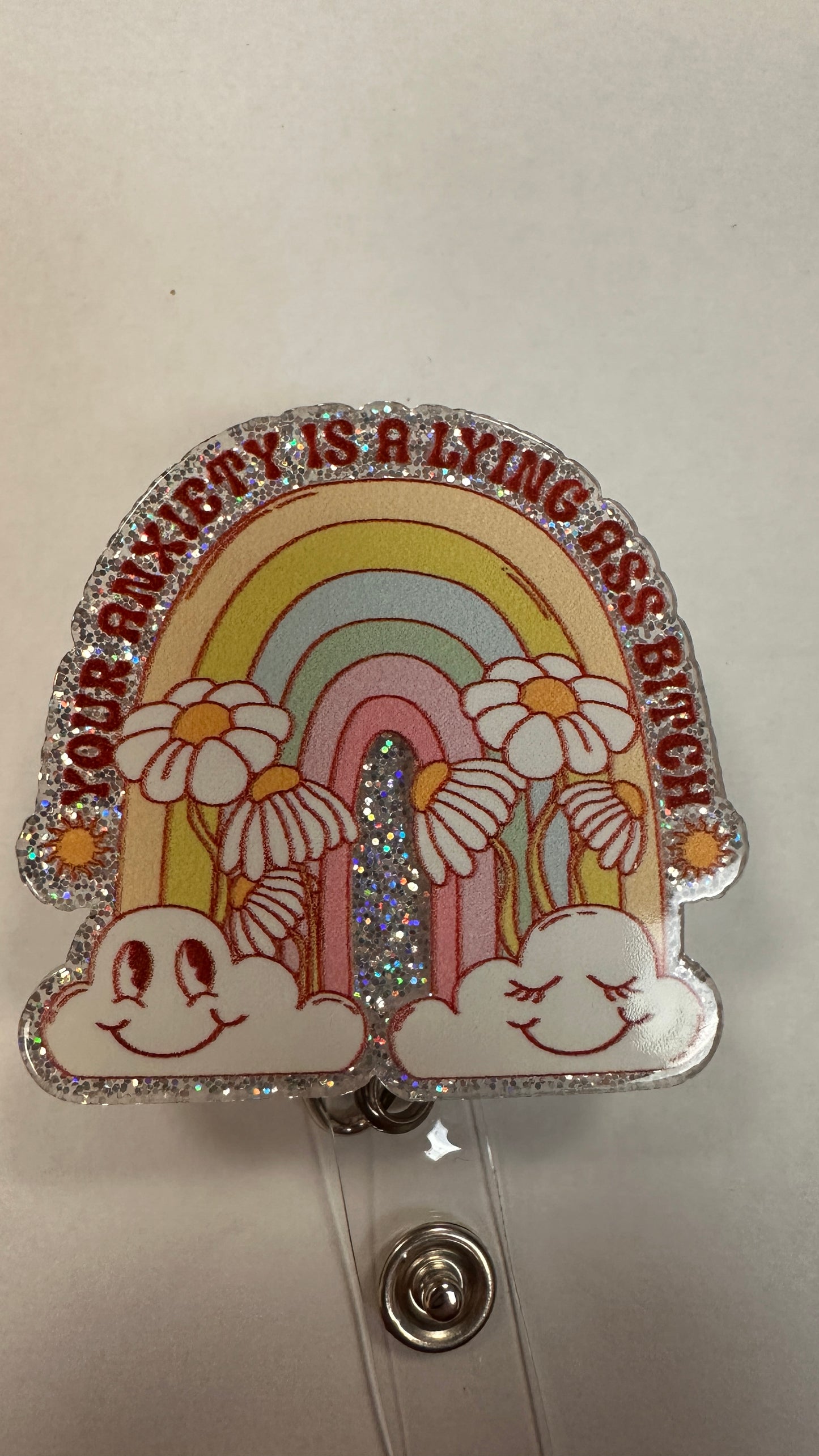 Anxiety funny badge reel