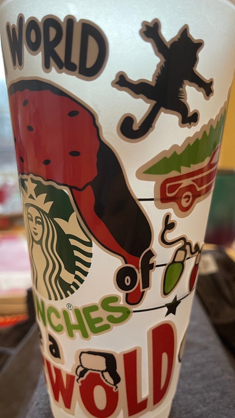 World of grinches be a Griswold , Starbucks cold cup. , stocking stuffer, secret Santa