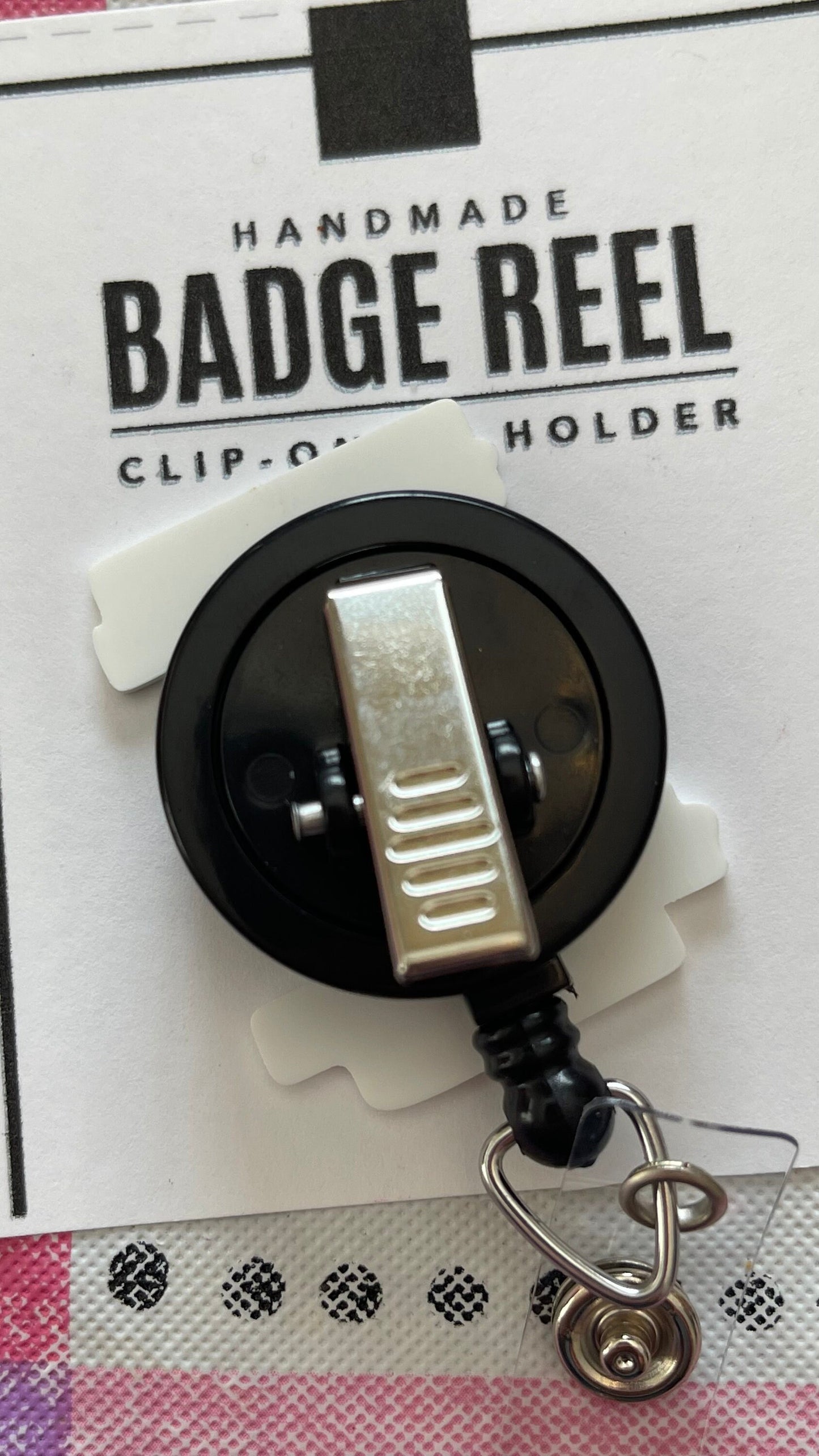 Thick thigh life badge reel