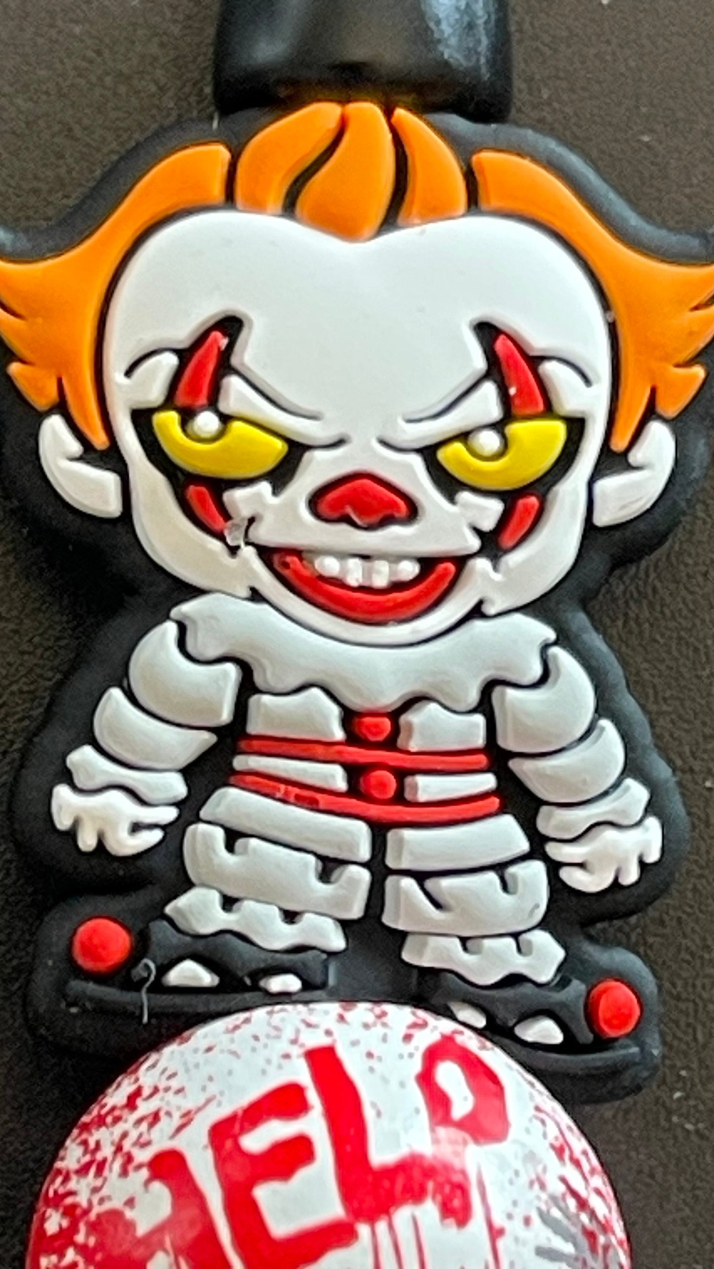 Penny wise beaded pen - Horror Decor - Scary Character pen - Journal Pens