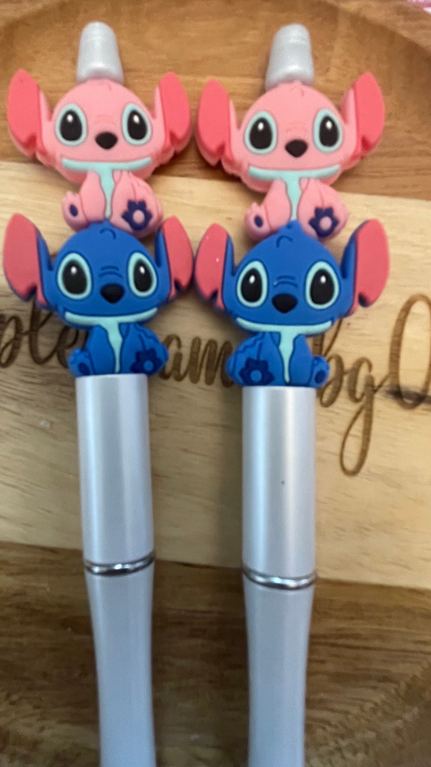 Angel and Stitch colorful pen, journal pens.