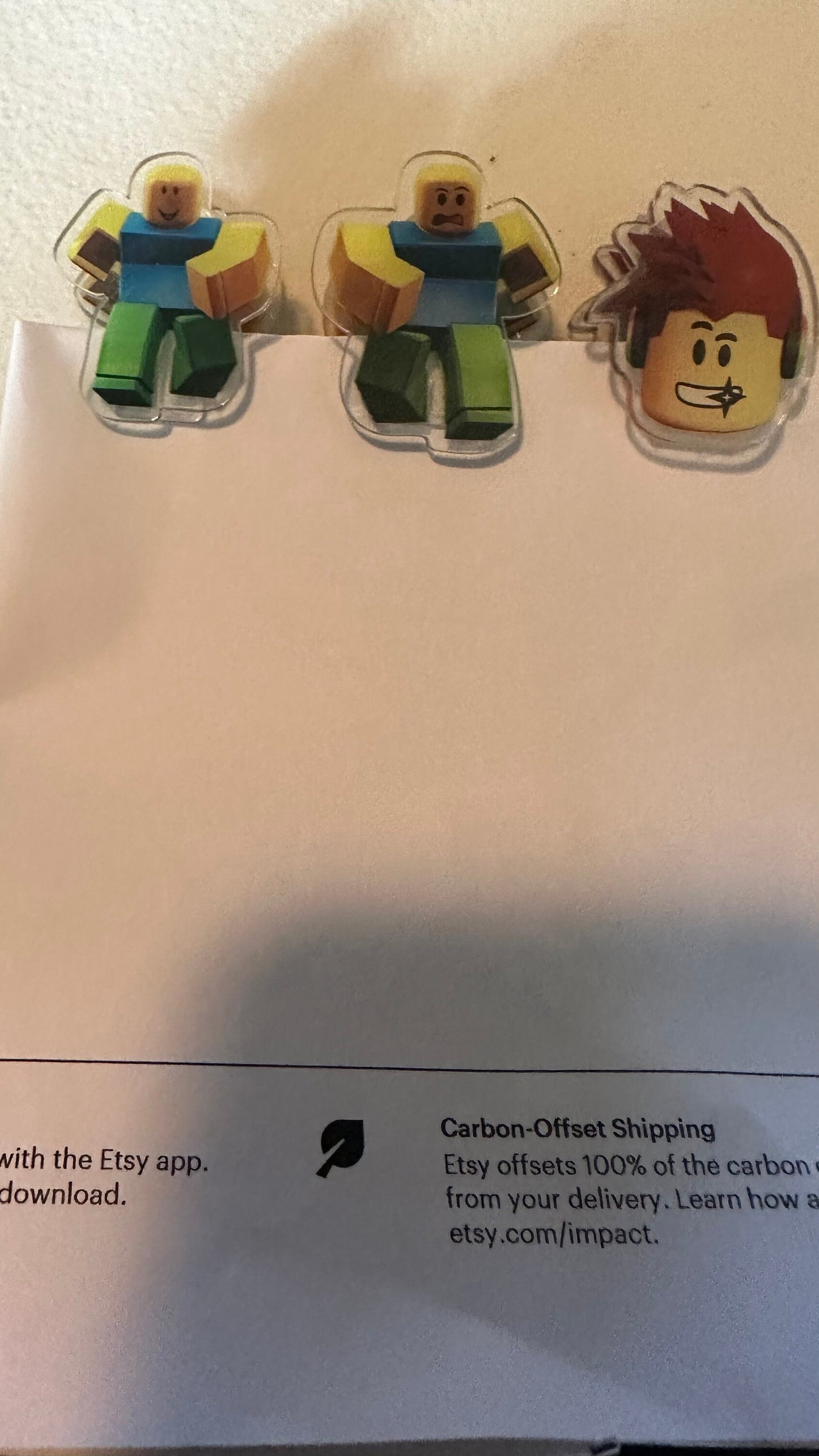 Roblox Acrylic Paper Clip | Journal Scrapbook Planner Stationary Gifts