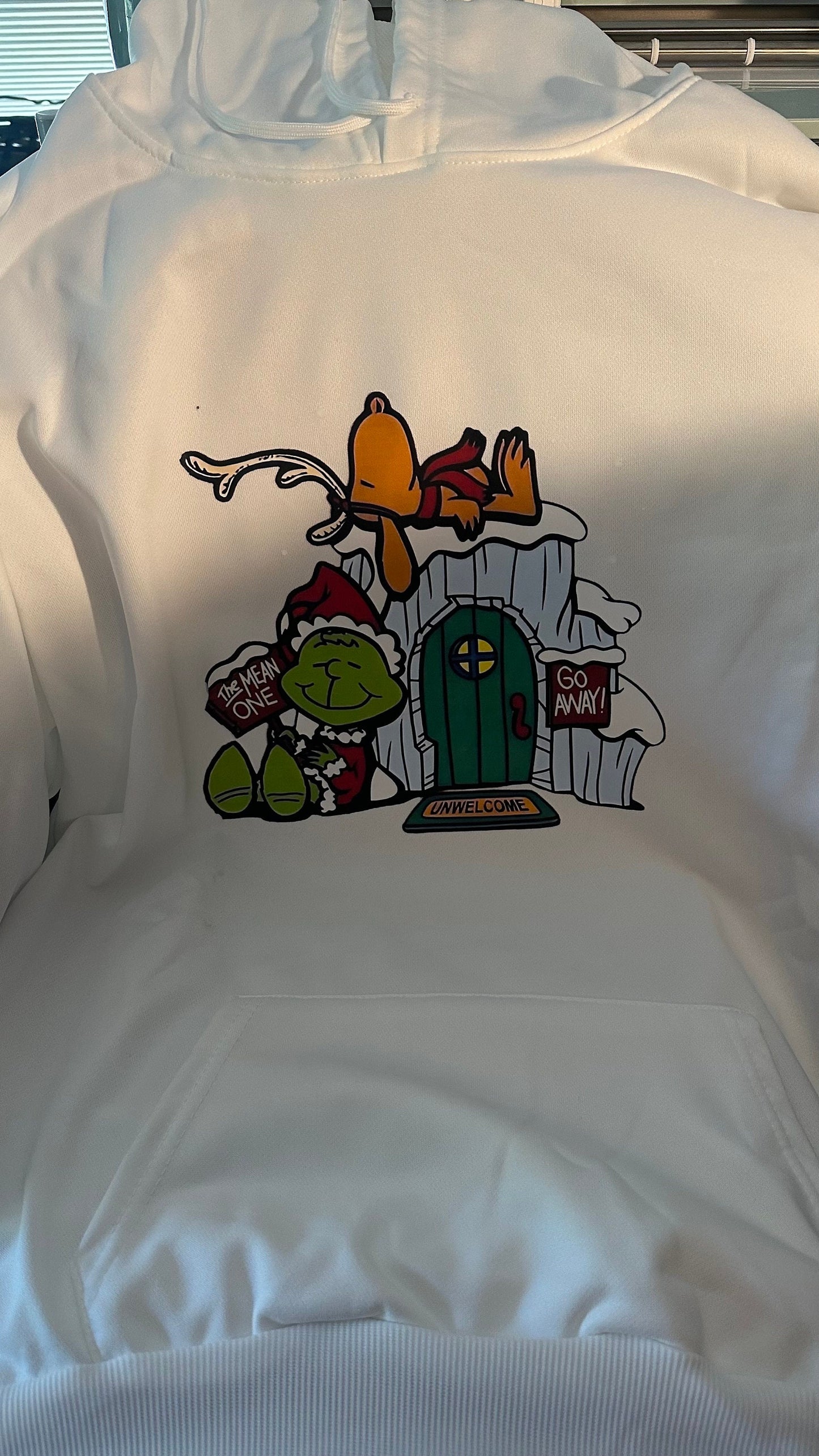 Grinch and Max Loose Hoodie, Christmas Hoodie with pocket Pullover,