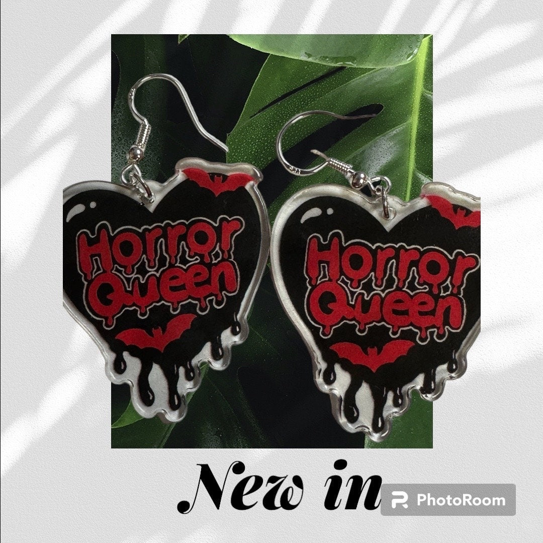 Horror Queen and more Halloween Dangle Earrings! Ghost face, Ouija and more