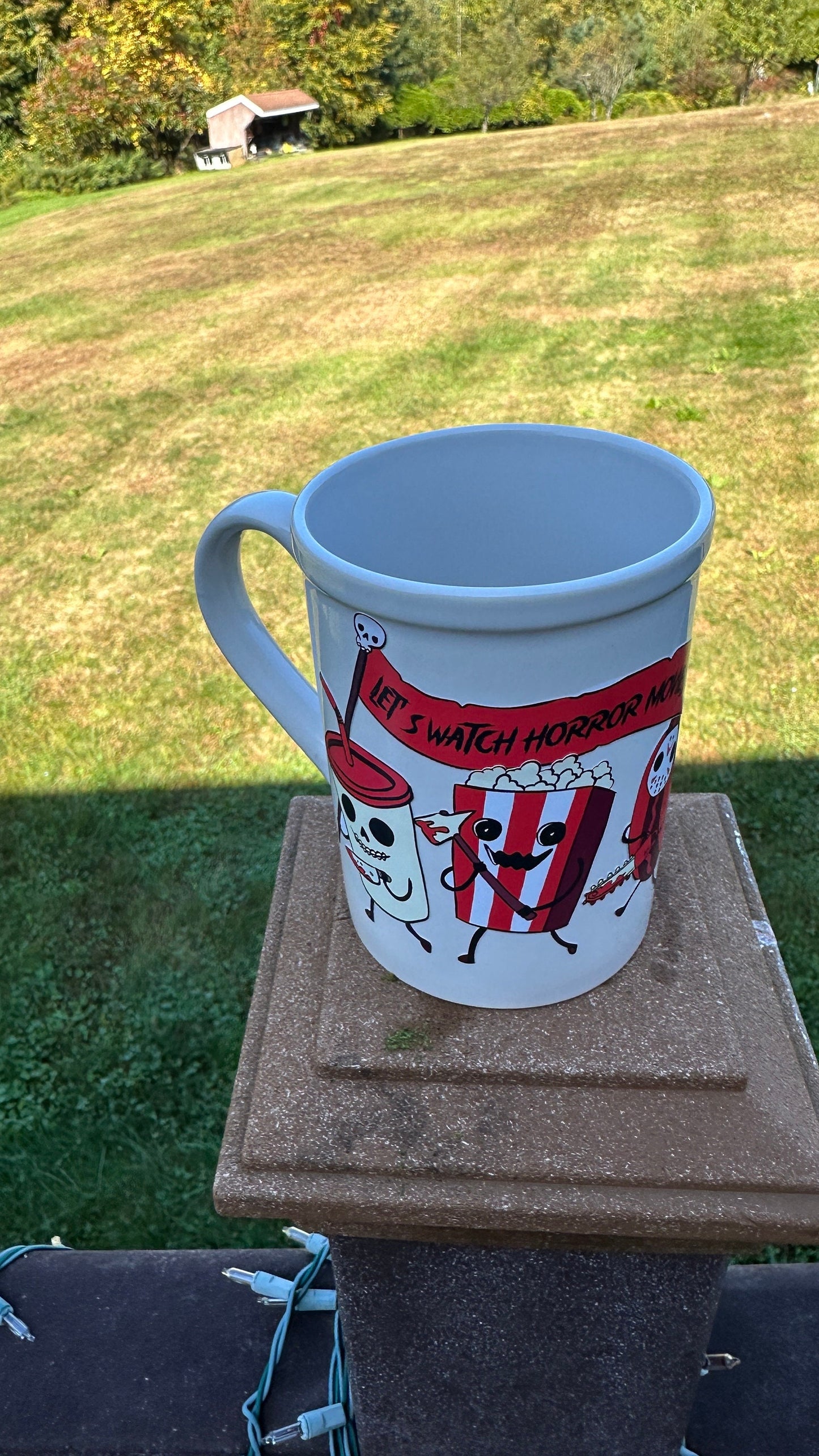 Ghostface, Horror coffee mugs, No you Hang up! Watch horror movies and chill