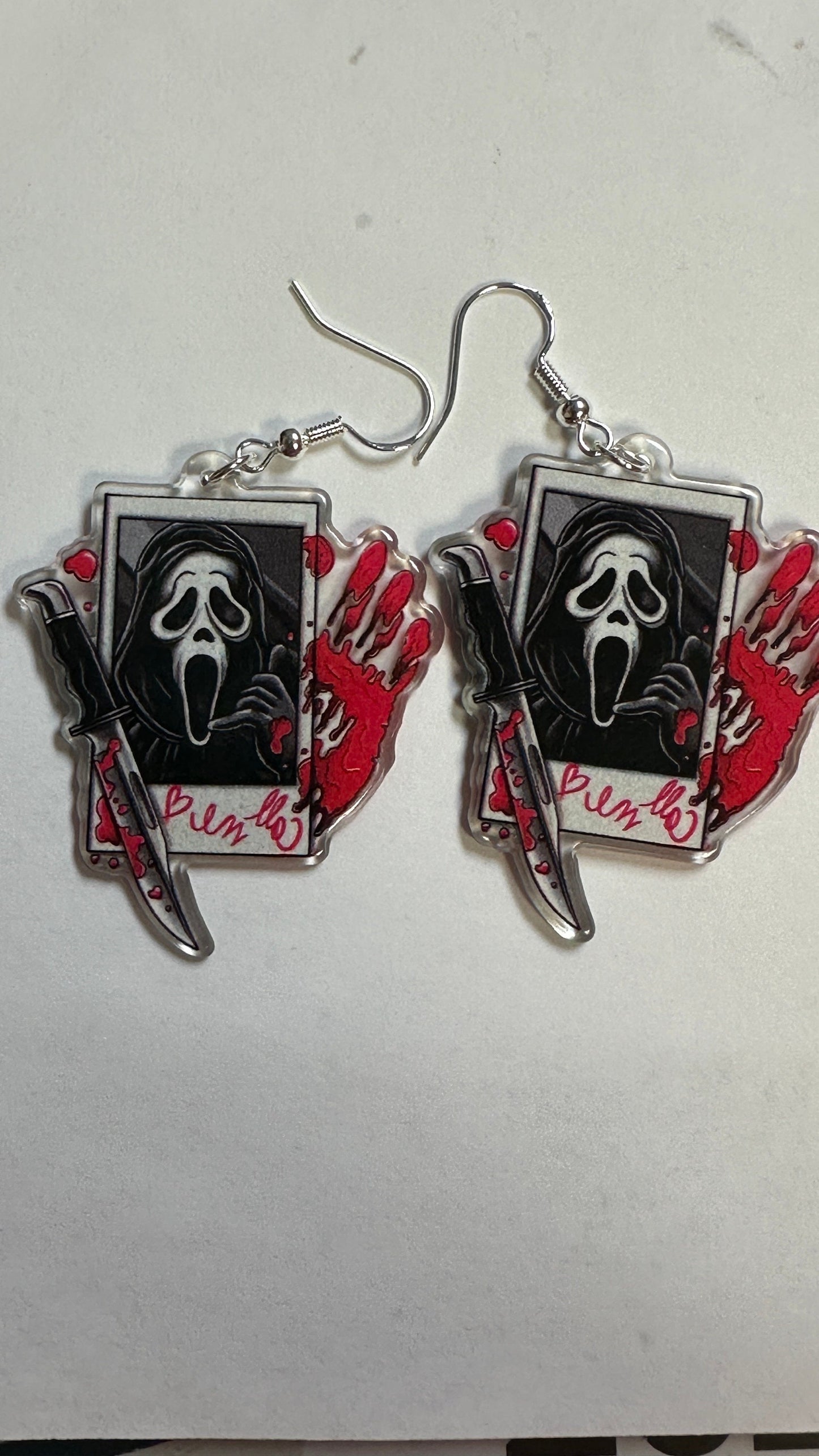 Horror Queen and more Halloween Dangle Earrings! Ghost face, Ouija and more