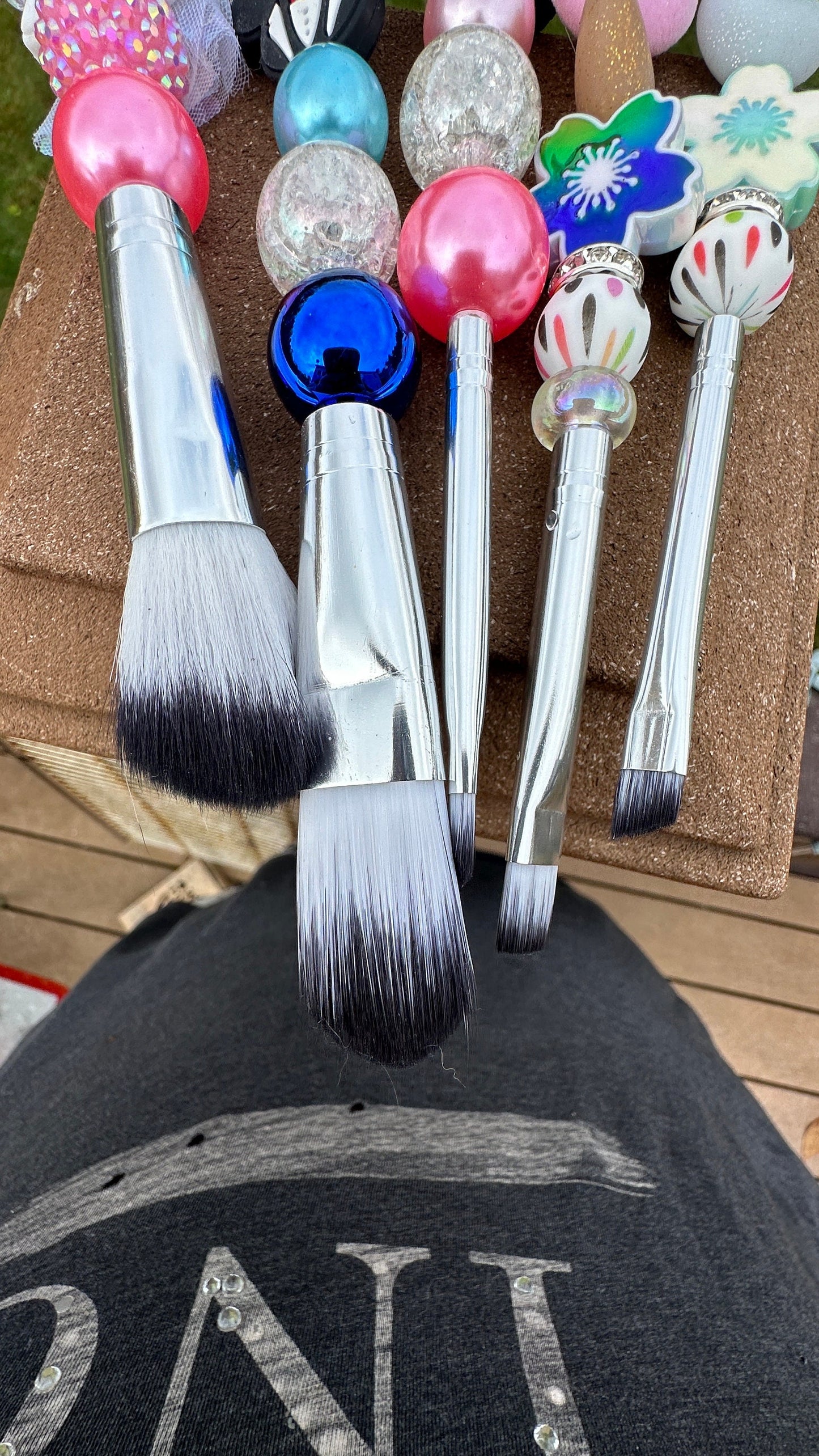 Mickey Bride themed makeup brushes. Make-up Brush Sets /Fun Character Make-up Brush Sets/ Custom Make-up Brush Sets/Gift for Her/Wife/Queen/