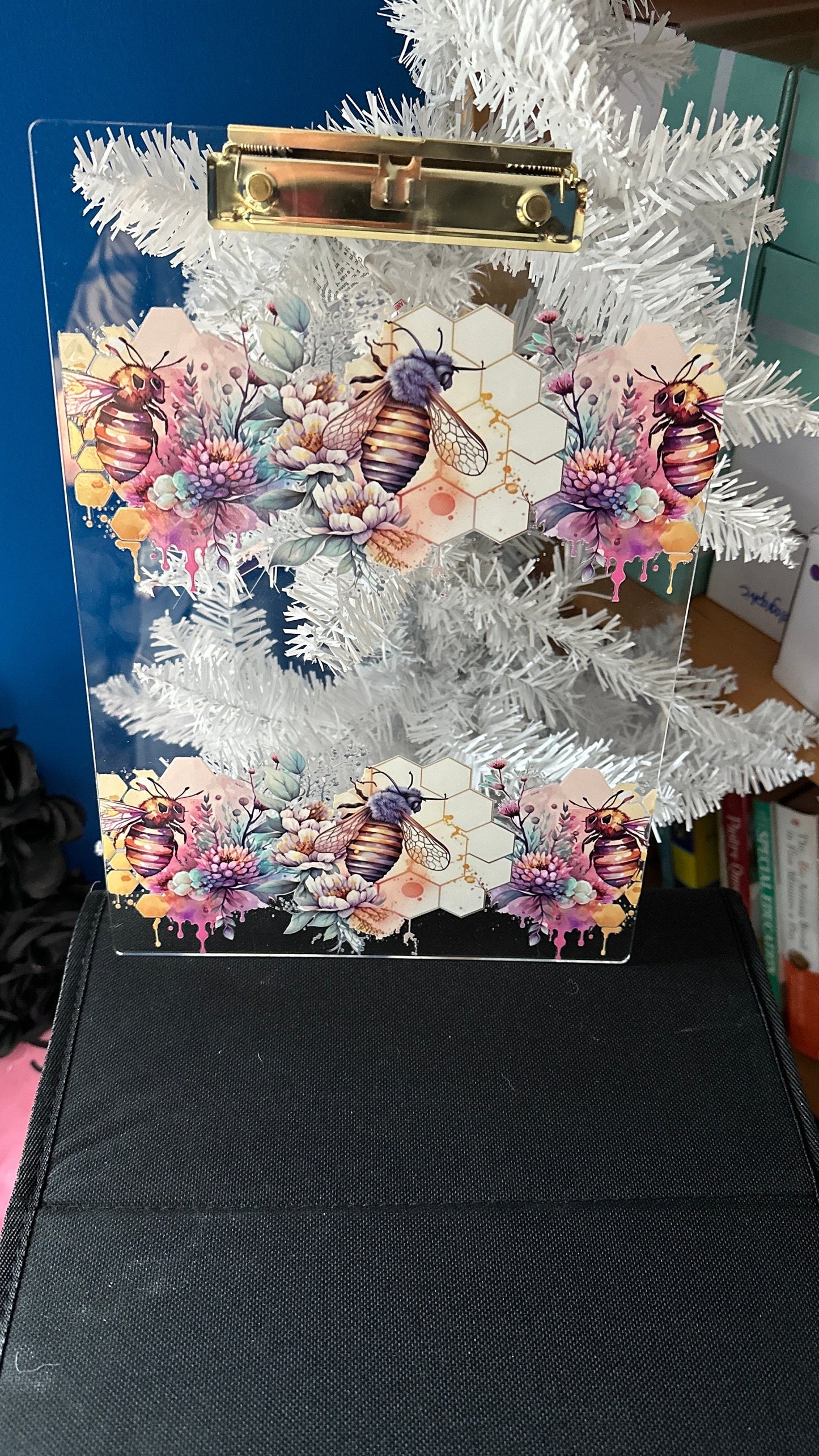 Personalized Bee Acrylic Clipboard, Custom Clipboard, Nurse Gifts, Doctor Gifts, Teacher Gifts, Custom Clipboard, Gift Ideas