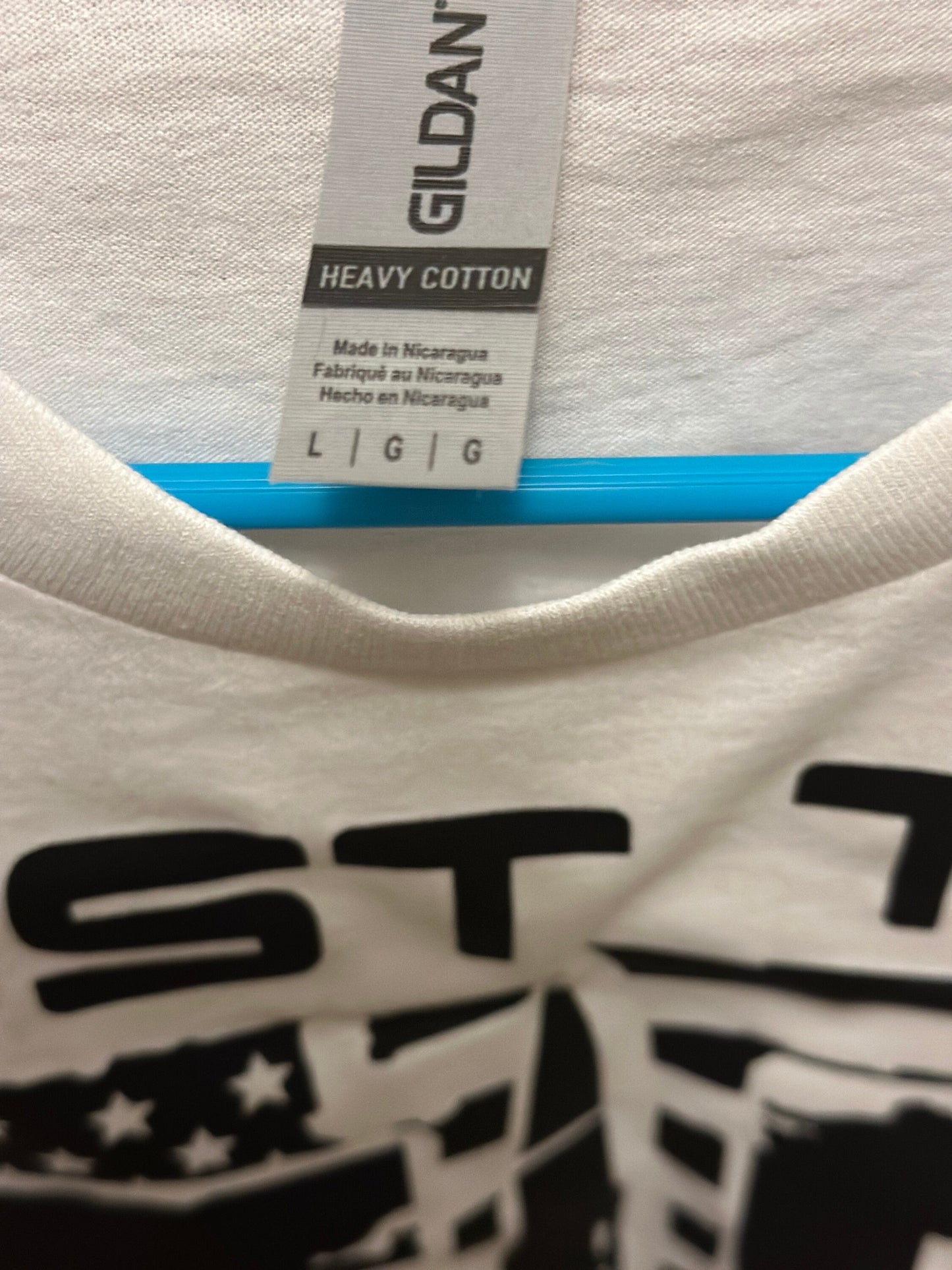 Just The Tip I Promise White TShirt LG, 2nd amendment, military memorial day , army gun, veteran