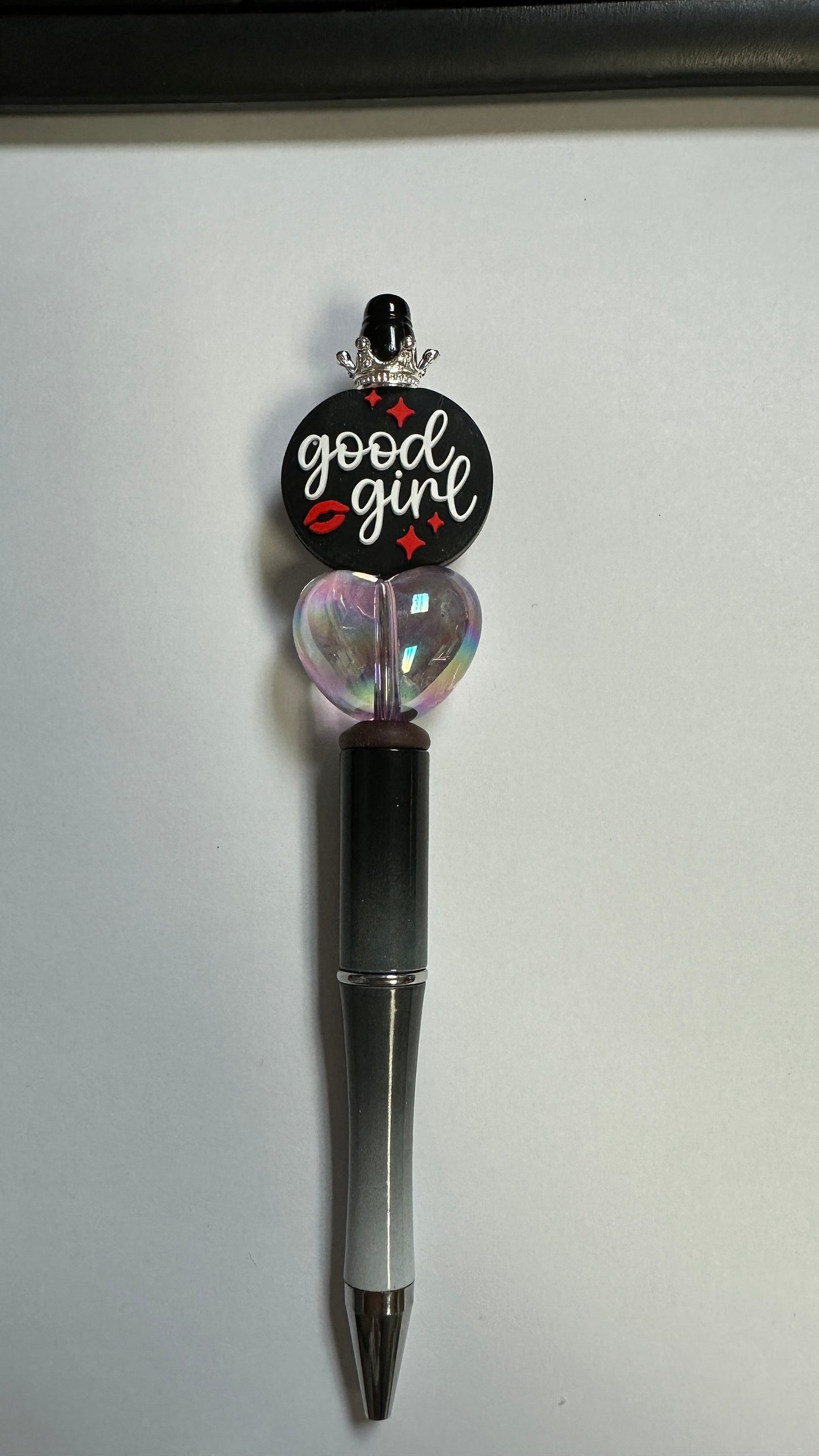Good Girl Beaded Pen, Journal pens, funny pens