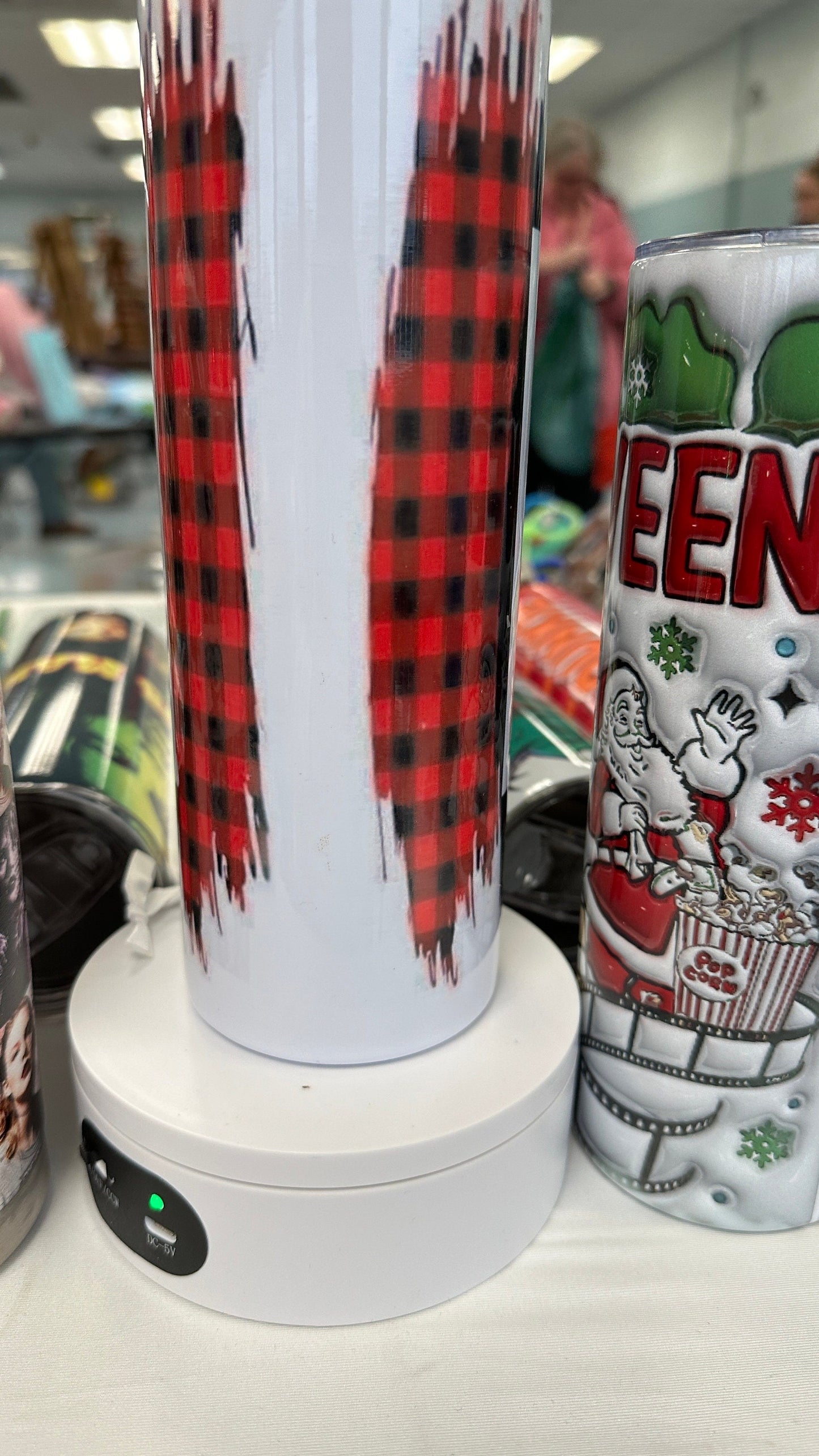 YOU Tumbler - all i want for Christmas is you Drinking Cup- 20oz Skinny Tumbler- Stainless Steel Cup -