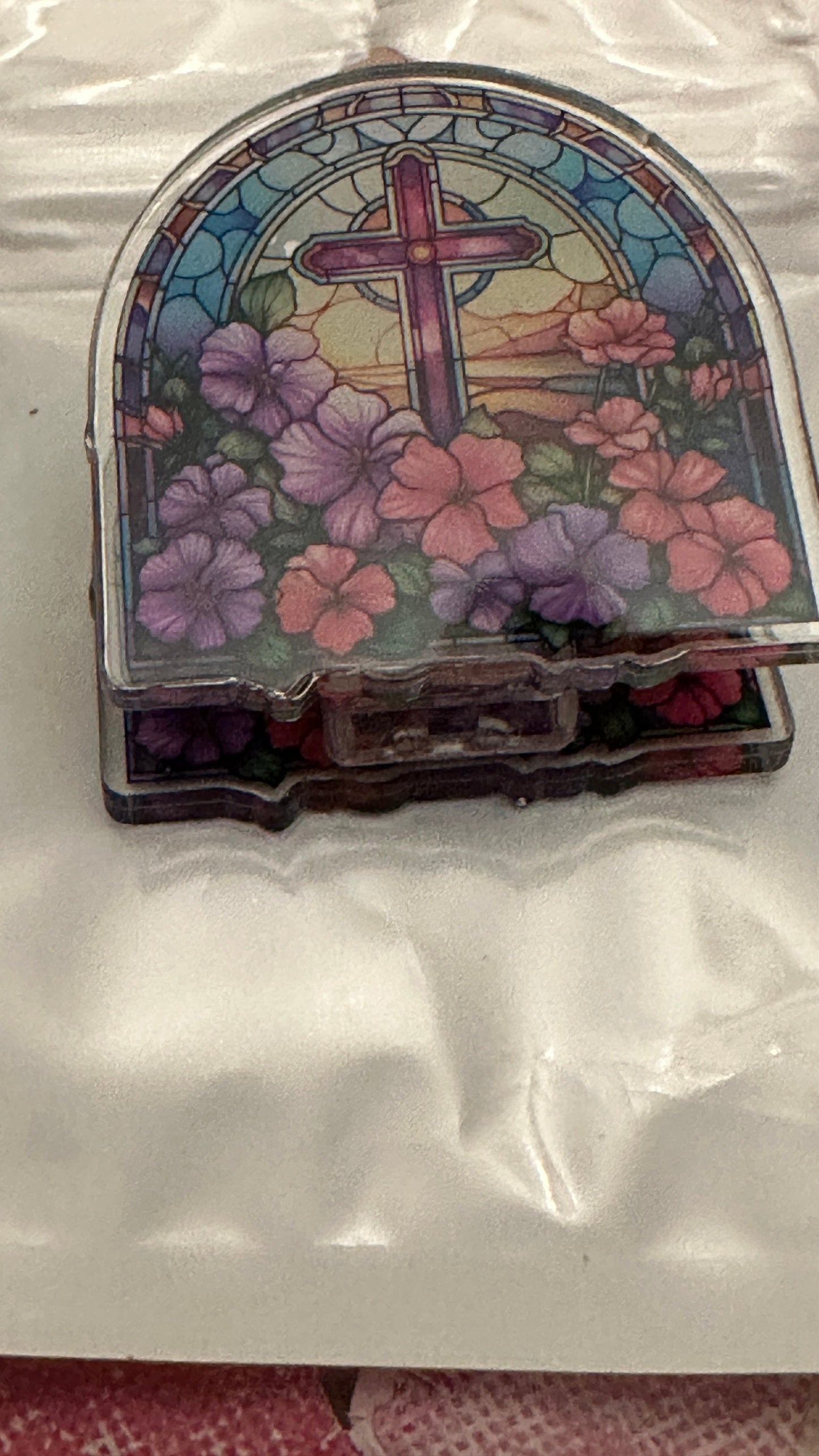 Religious Scenes Acrylic Paper Clips | Journal Scrapbook Planner Stationary Gifts