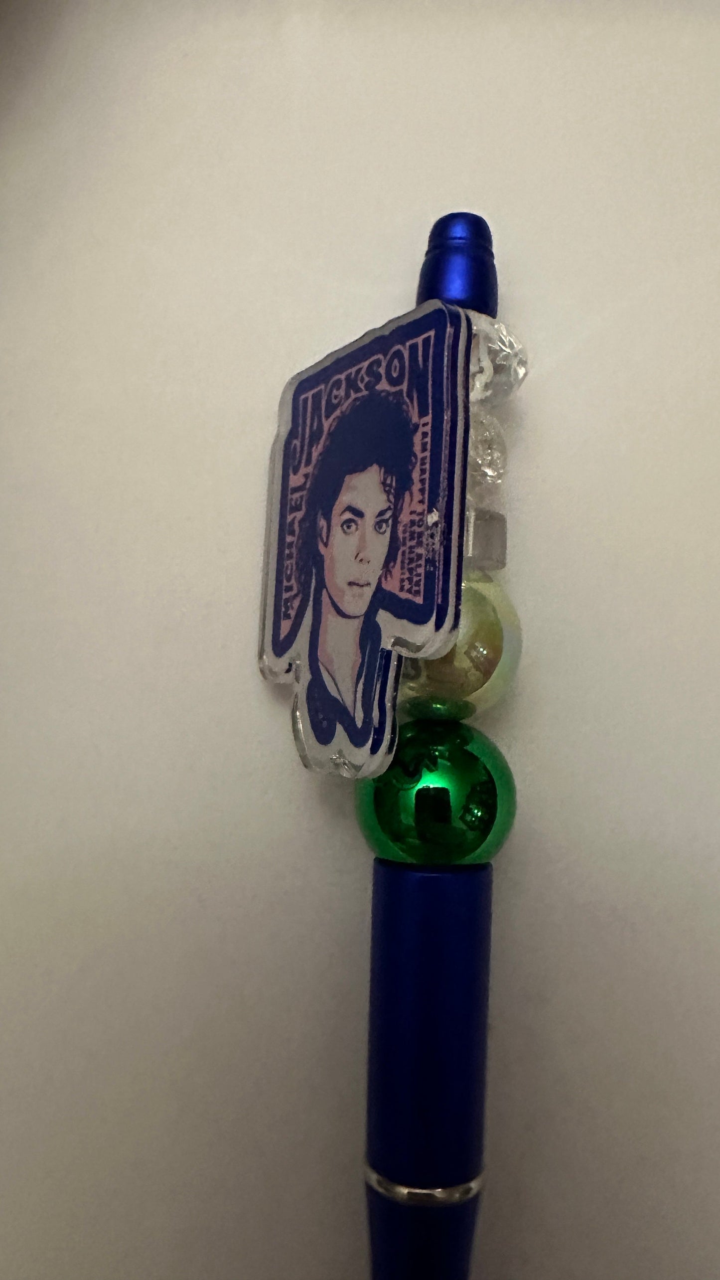 Michael Jackson beaded pen, journal pens.
