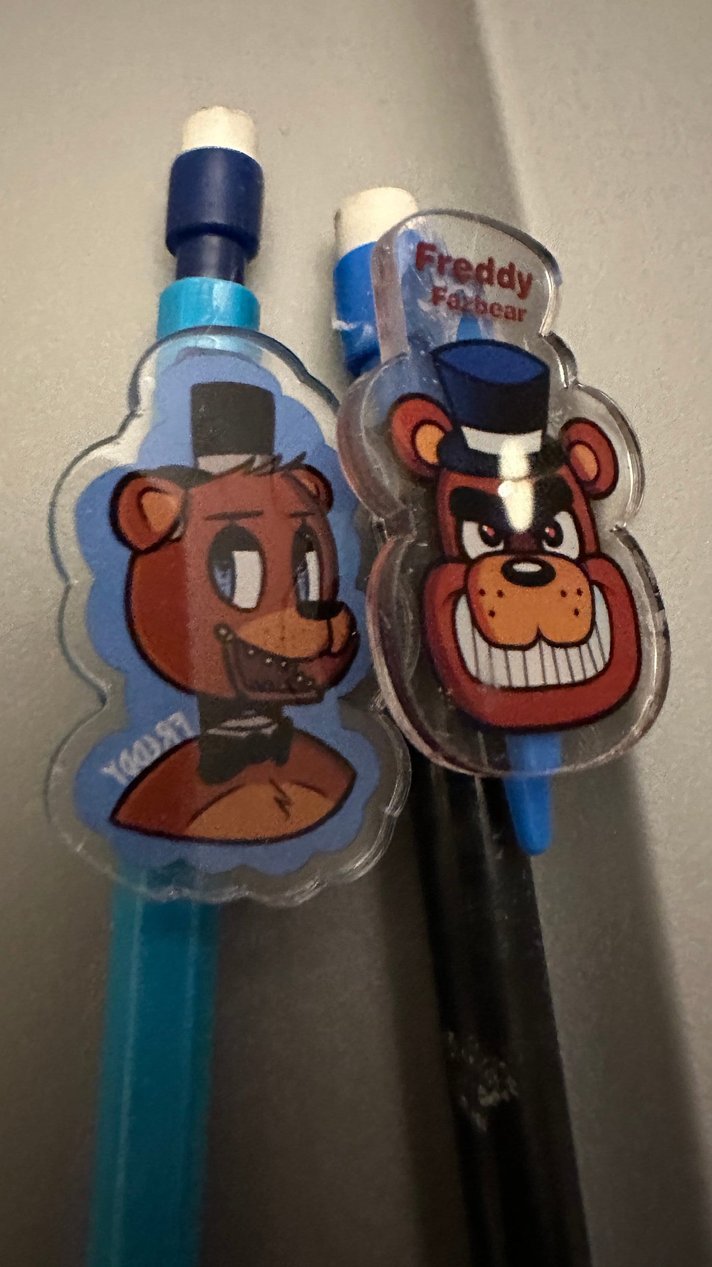 Five Nights at Freddy's and Adventure time pencils. Teen gifts, Stocking stuffers