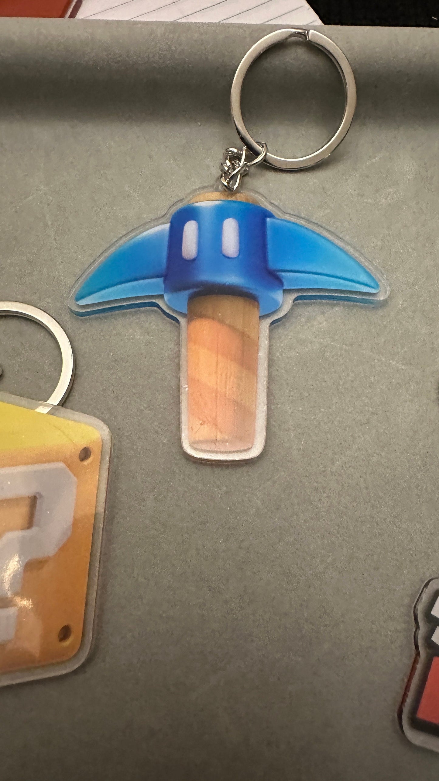 Fun Mario keychains. Hang on a backpack or bag or on your keyring!