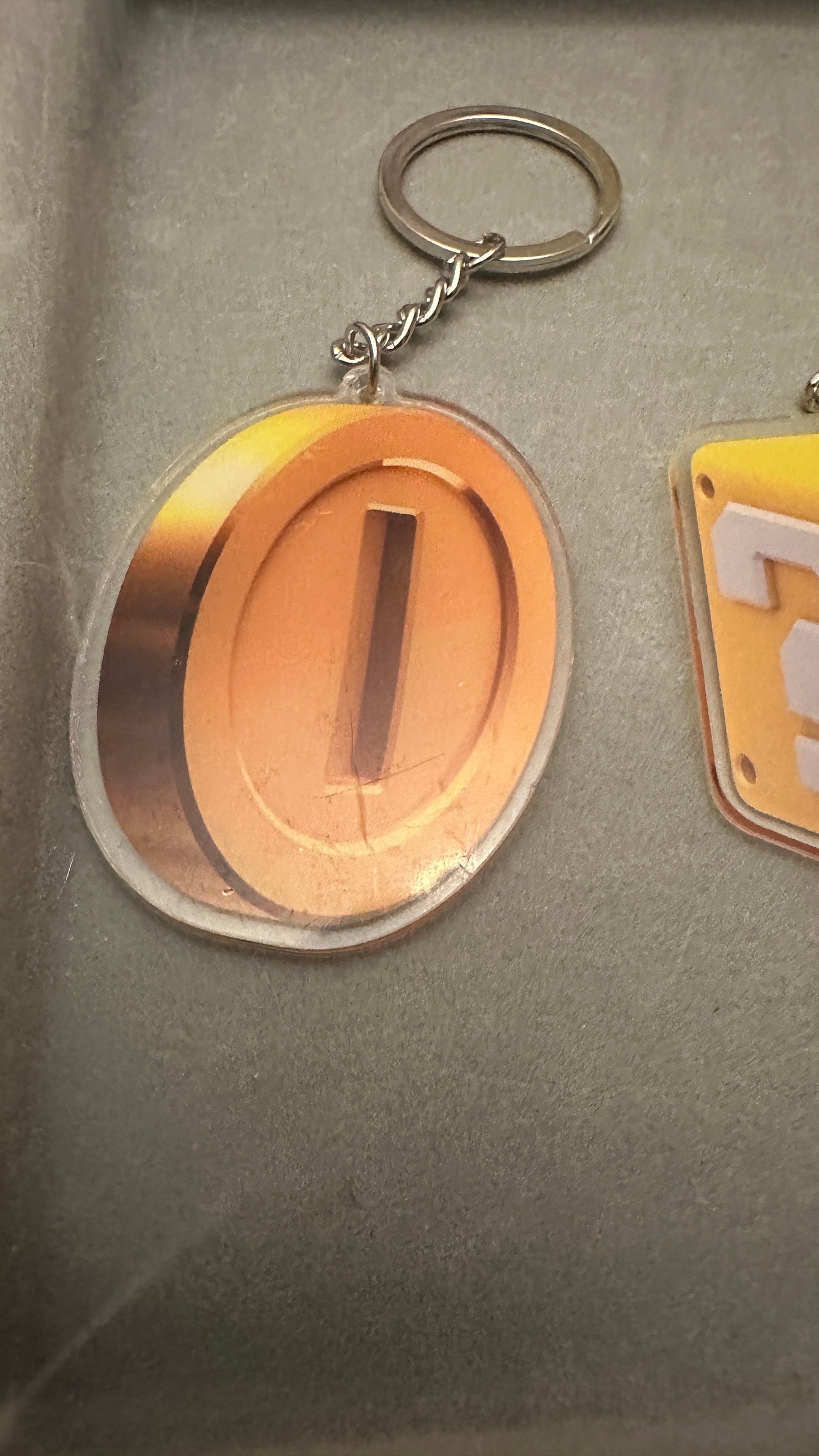 Fun Mario keychains. Hang on a backpack or bag or on your keyring!