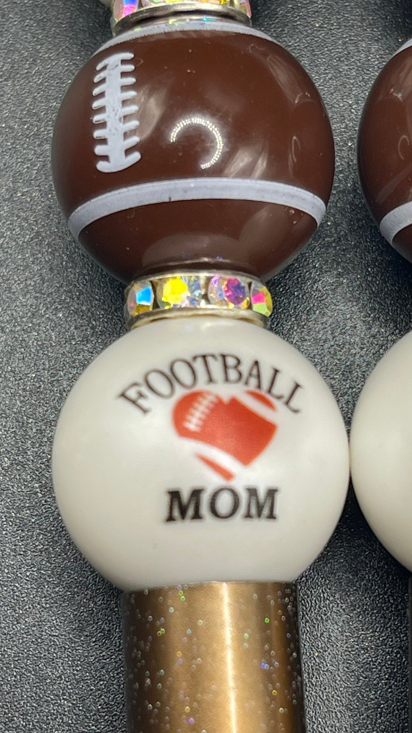 Football mom beaded pen