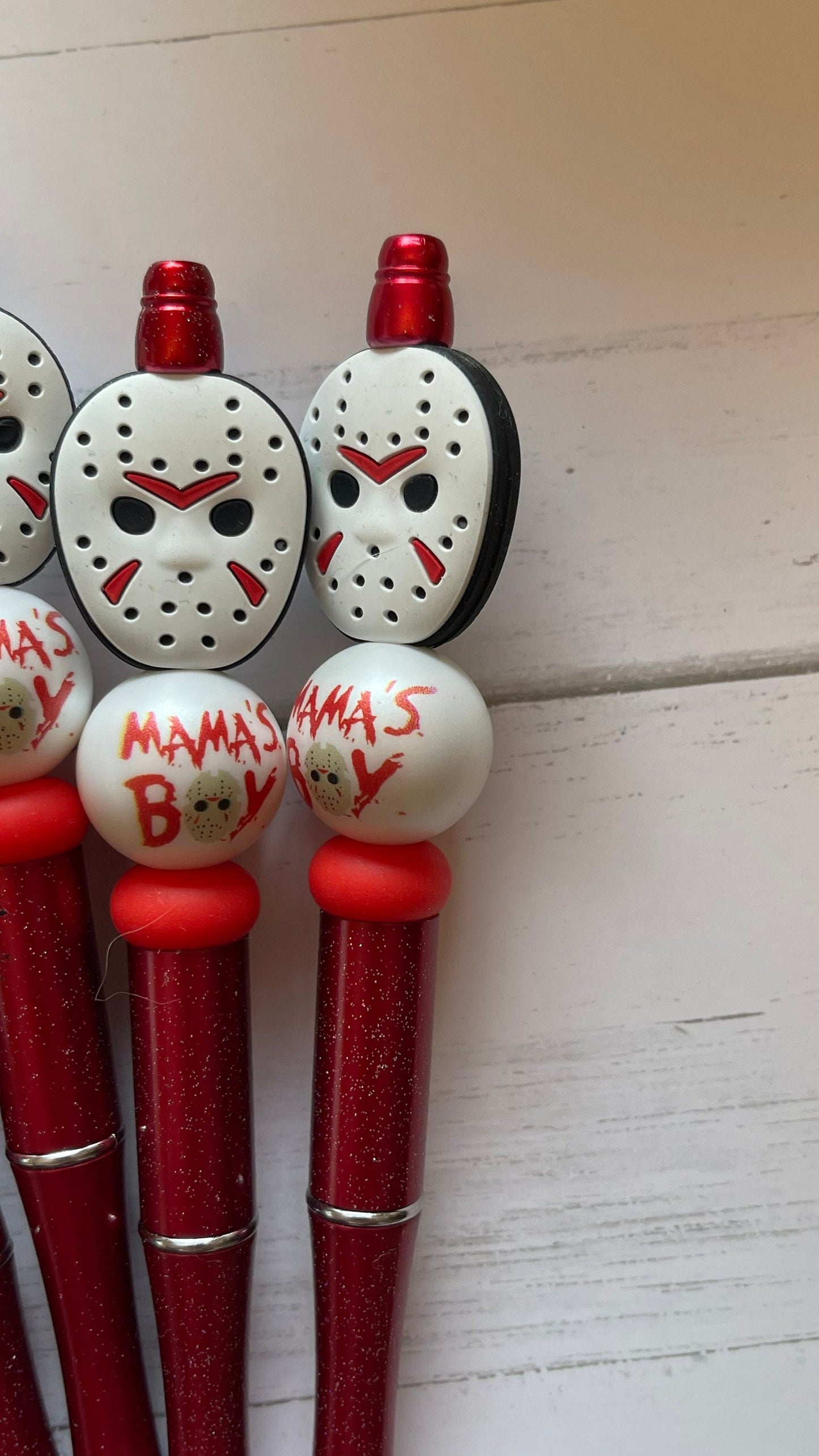 Halloween pens, mamas boy pens, fun Halloween gifts, horror lovers