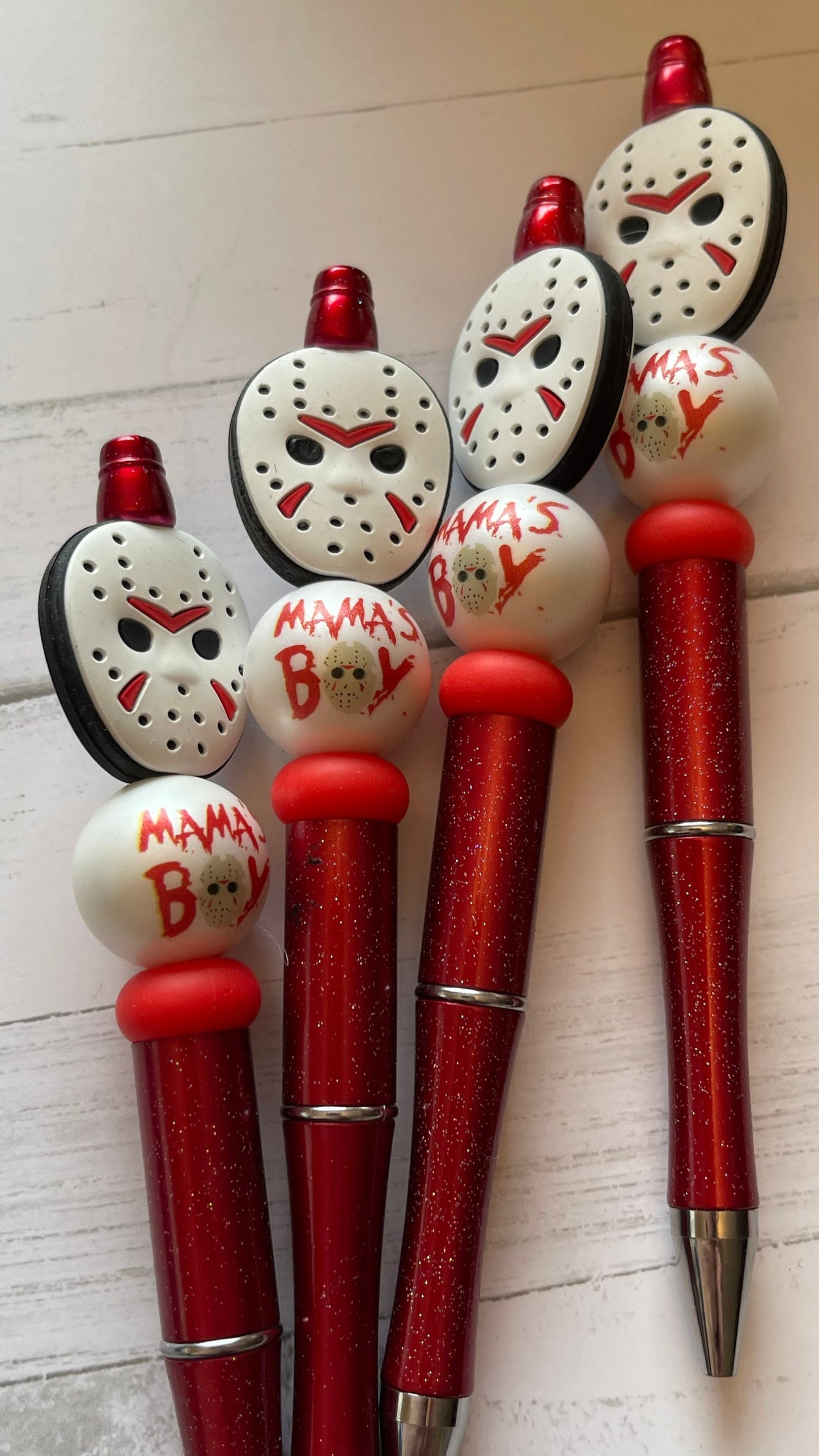 Halloween pens, mamas boy pens, fun Halloween gifts, horror lovers