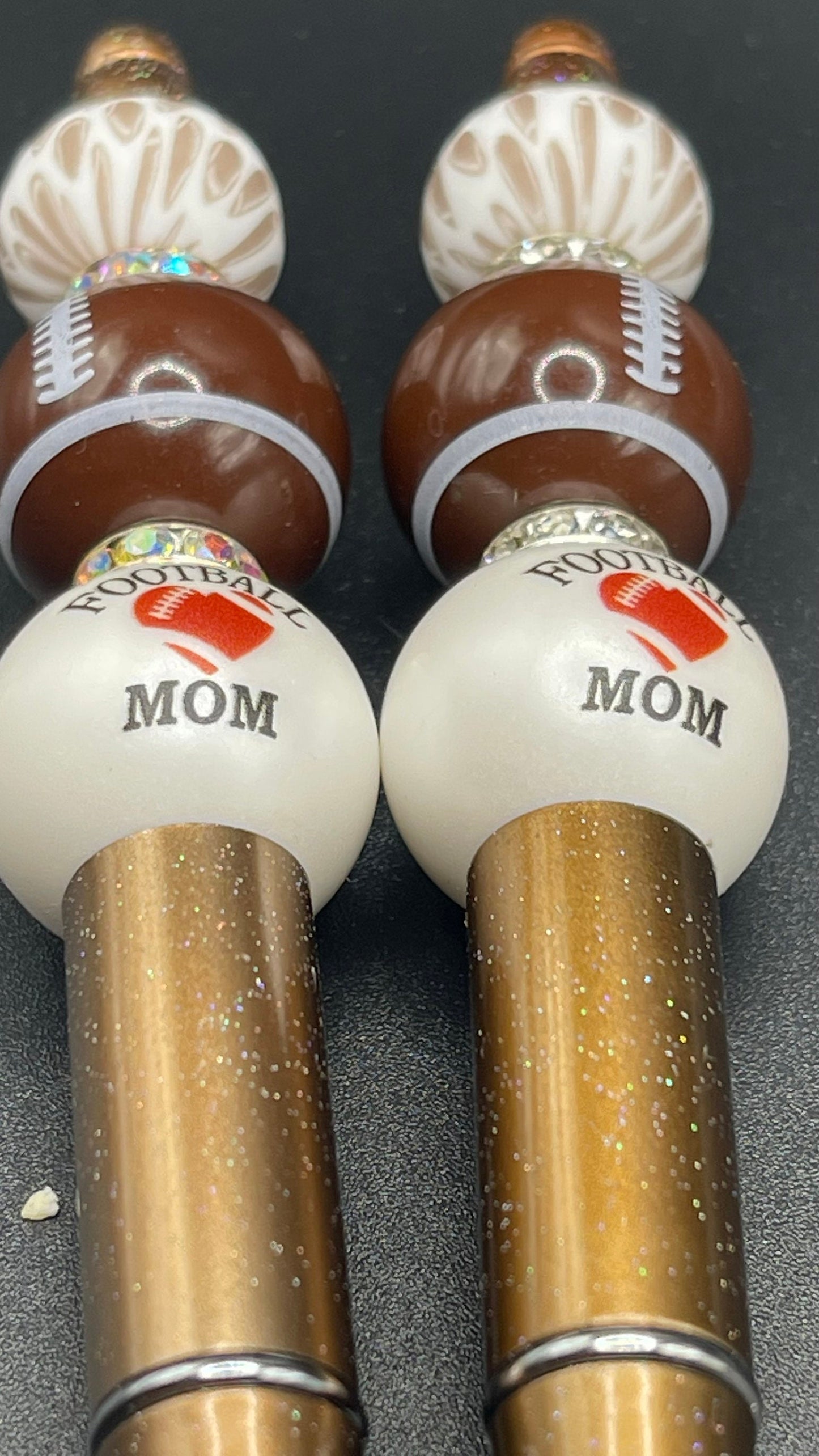 Football mom beaded pen