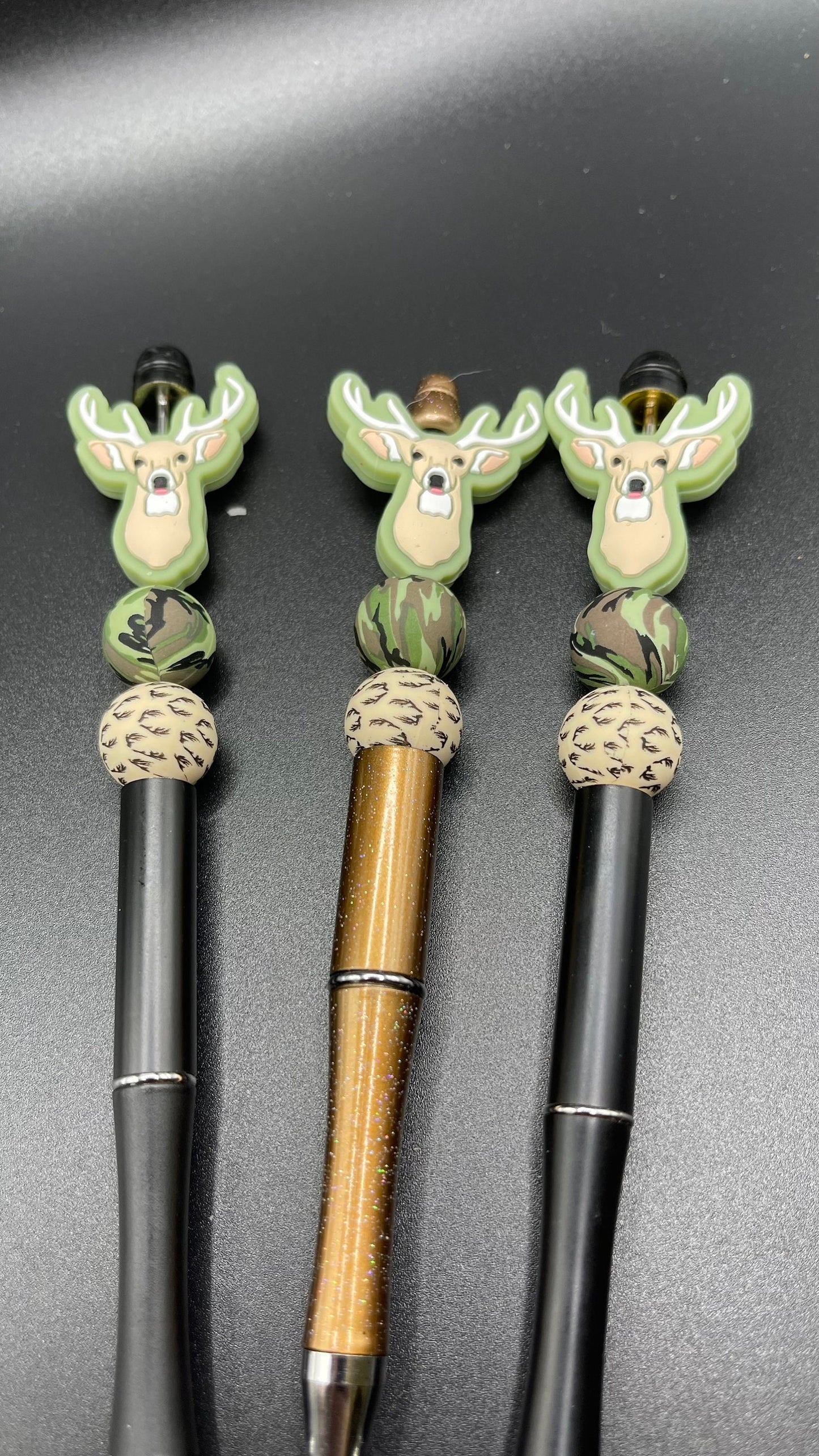 Deer hunting or bear hunting beaded pen, funny pens, journal pens