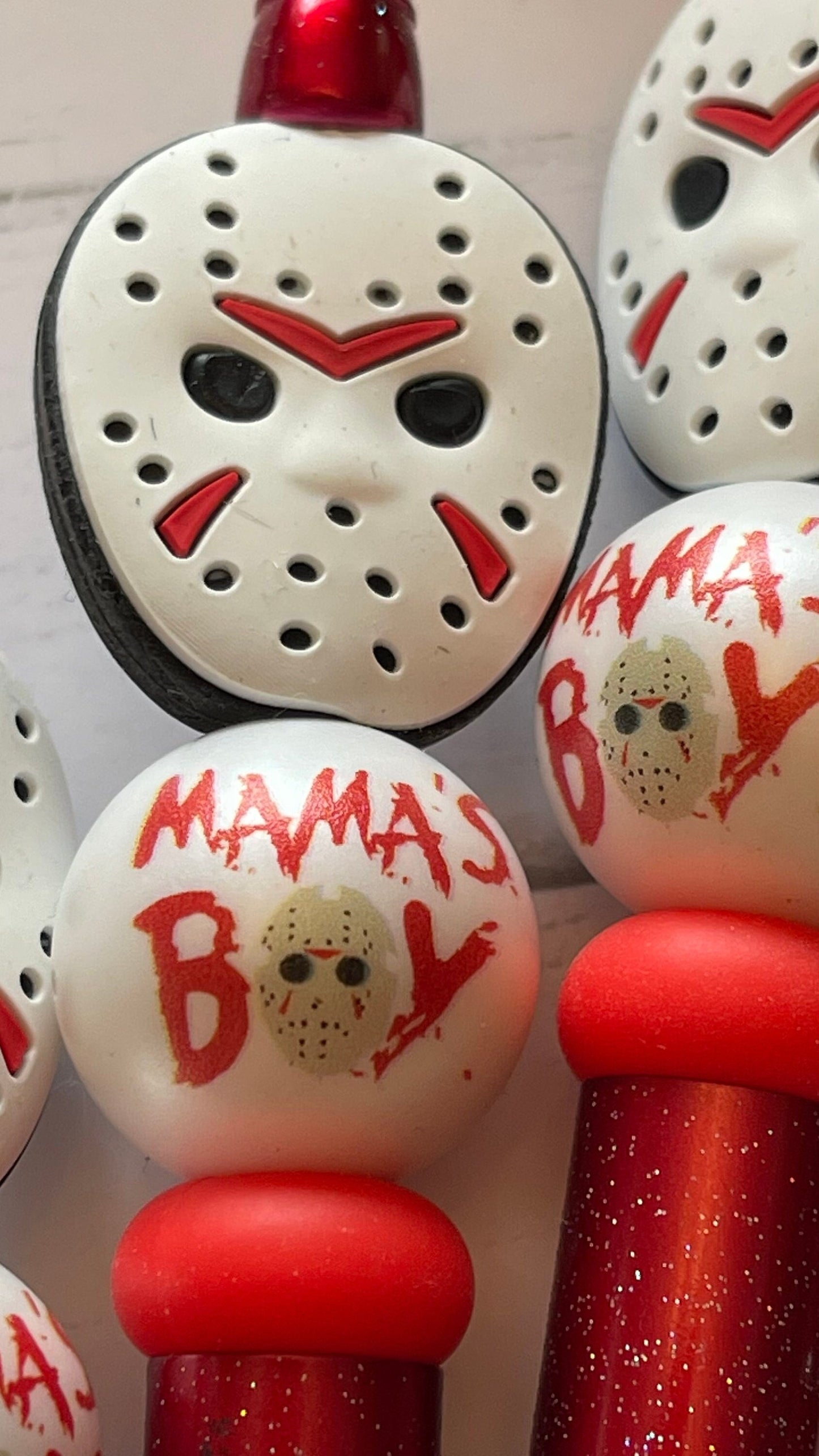 Halloween pens, mamas boy pens, fun Halloween gifts, horror lovers