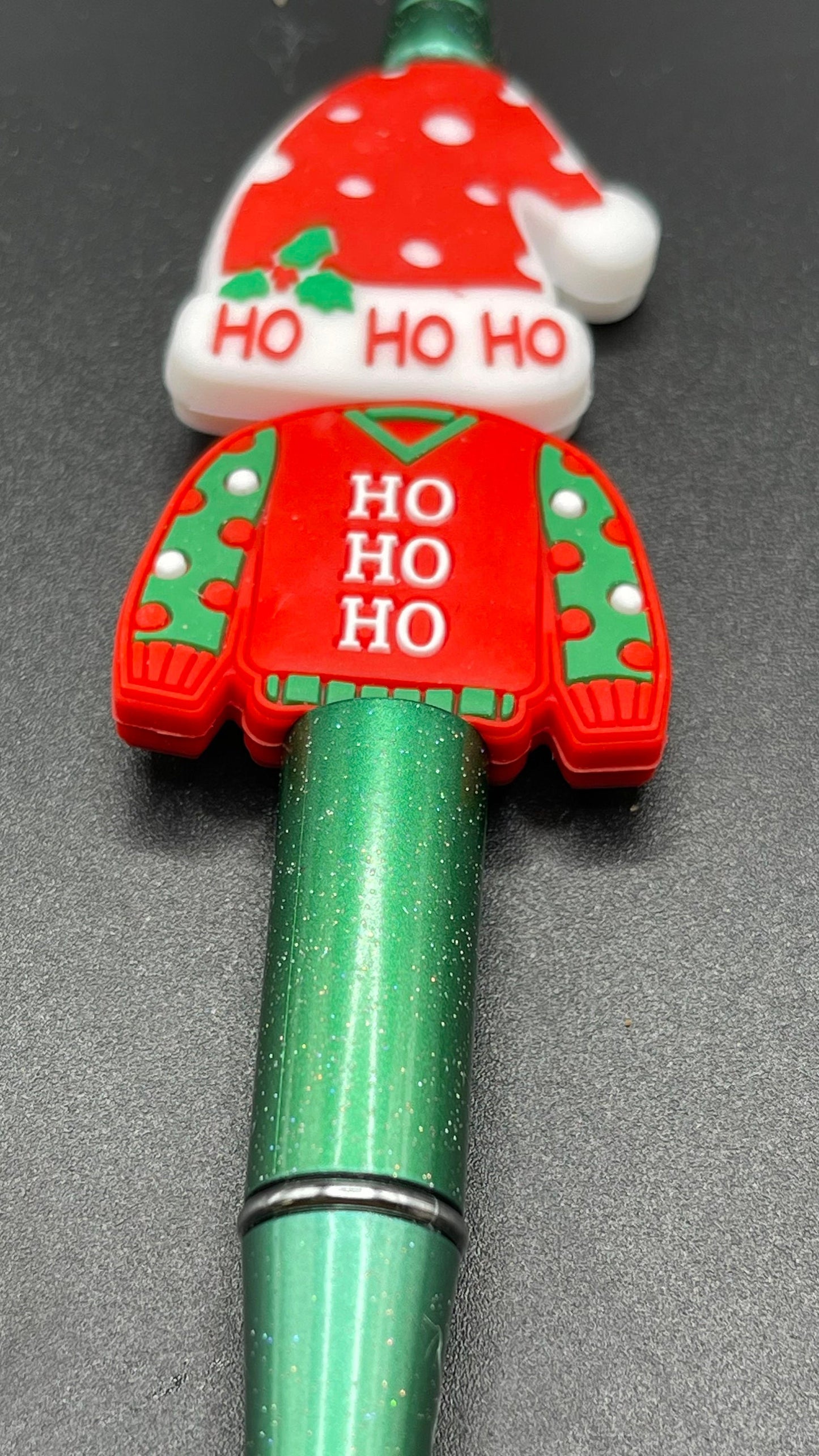 Ugly sweater, ho ho ho, secret Santa funny pens, journal pens.