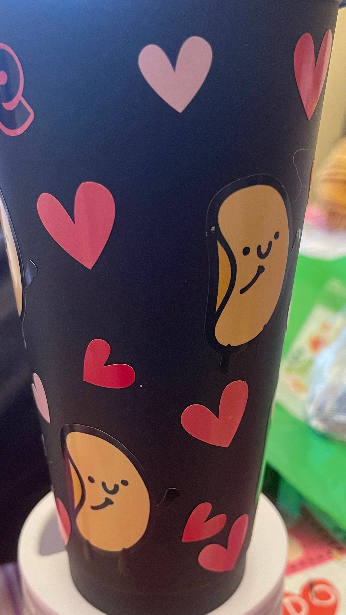 Single as a Pringle COFFEE Cup, Custom cup with Vinyl Decoration