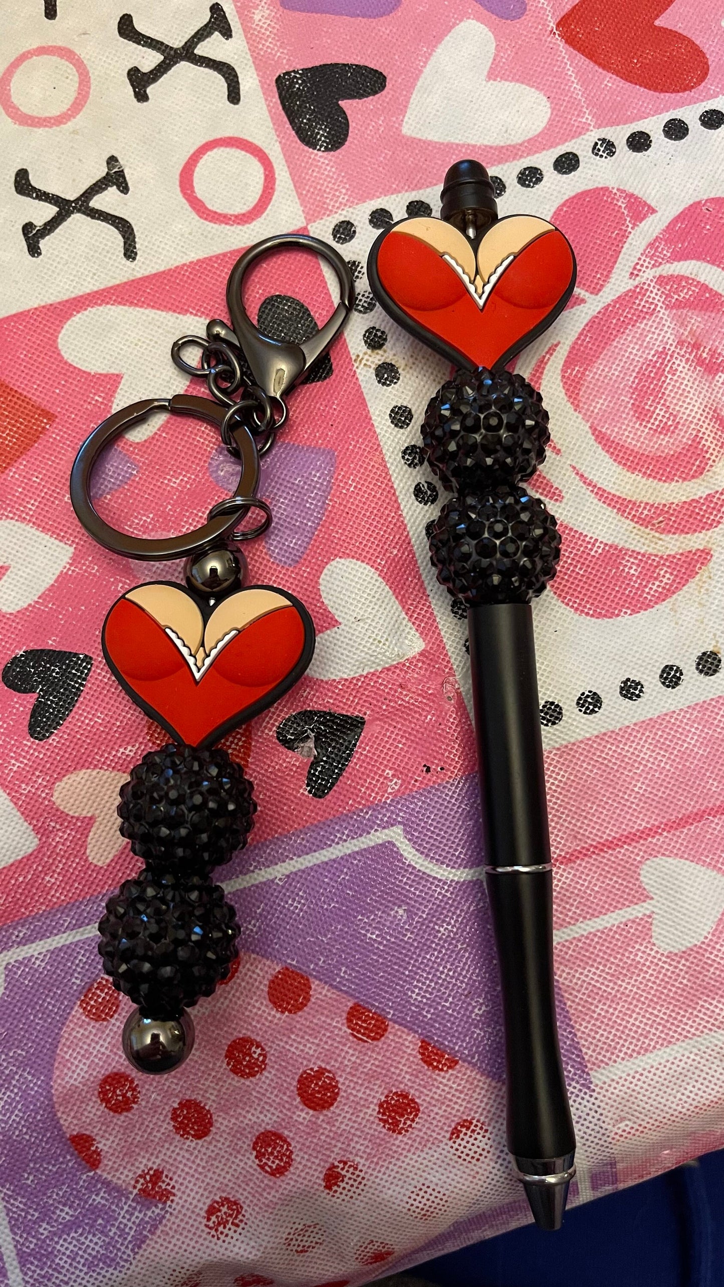 Sexy Valentine’s Day keychain and pen