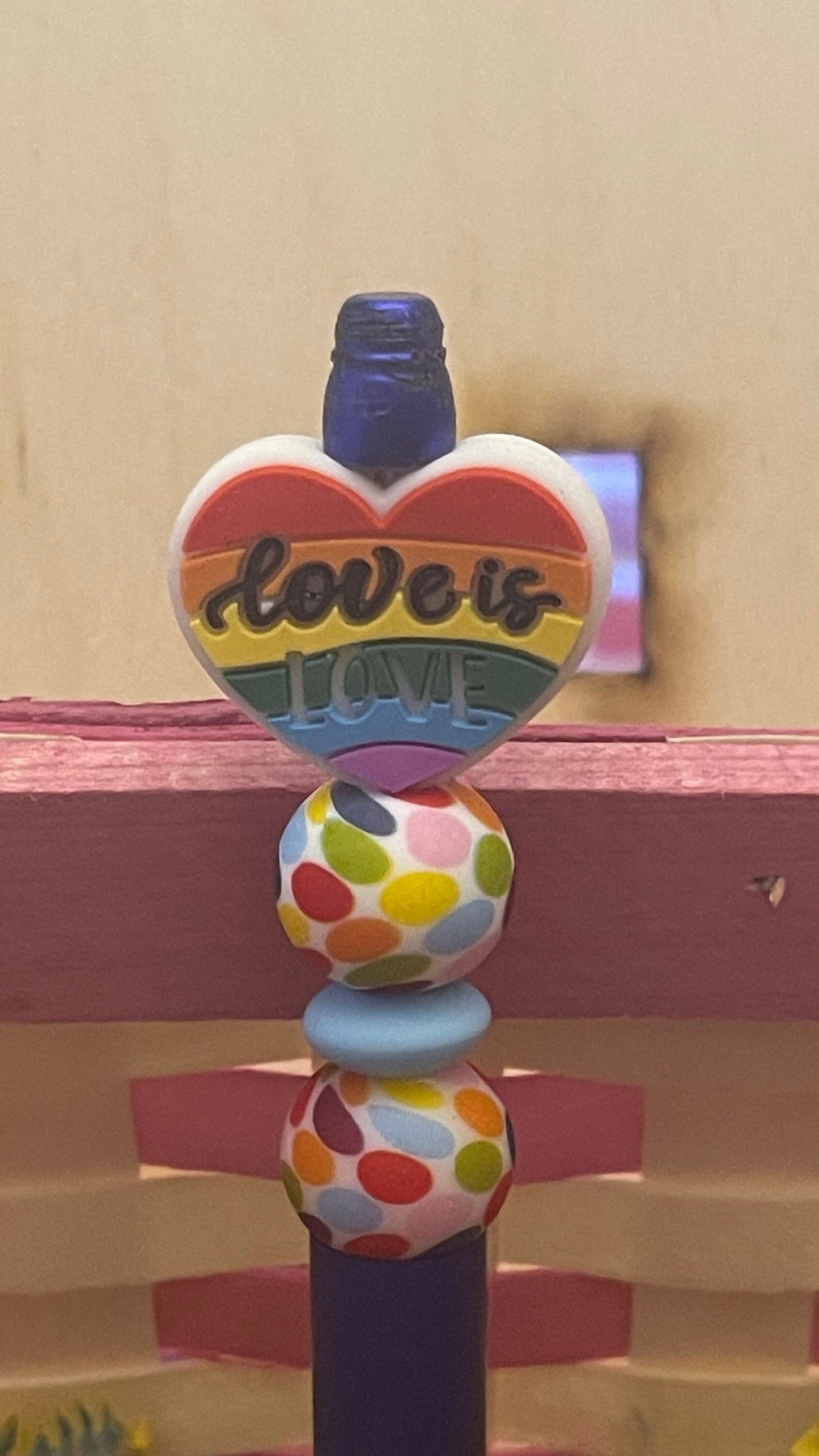 Love is Love Enamel Pen - LGBTQ - Pride - Lesbian - Asexual - Aromantic - Bisexual - Pansexual - Gay - Queer gift - Birthday gift