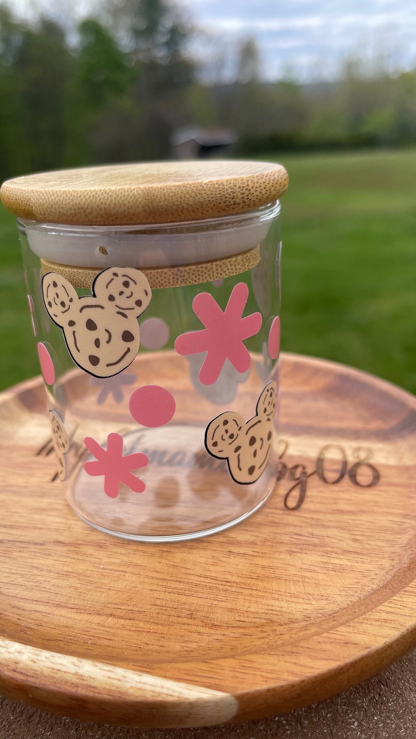 Stash Jar - Stash jars - Cookies - glass container - Mickey Mouse- jars