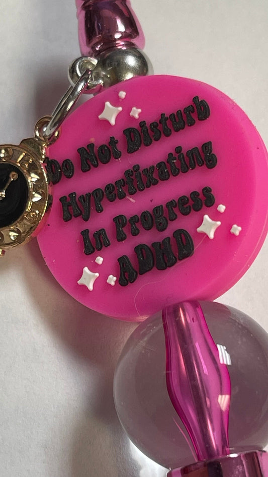 Funny ADHD beaded Pen -Hyper-focusing -  Journal Pens