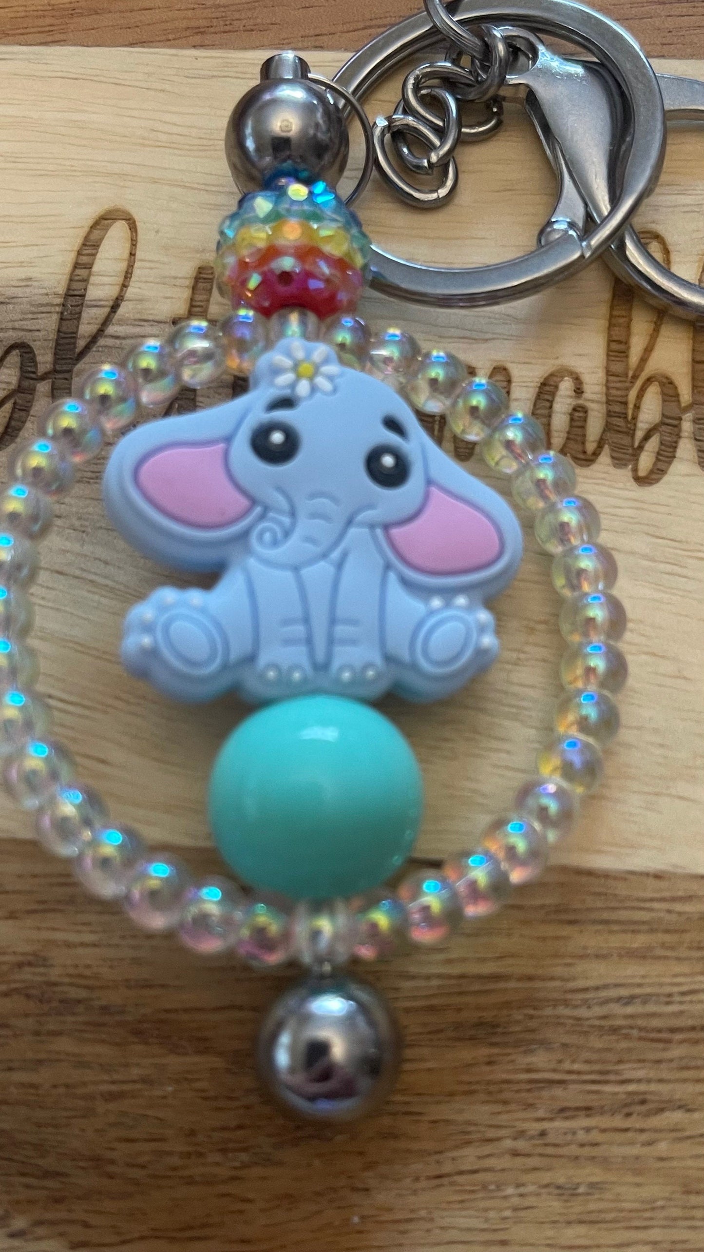 Adorable baby elephant beaded pen, journal pens.