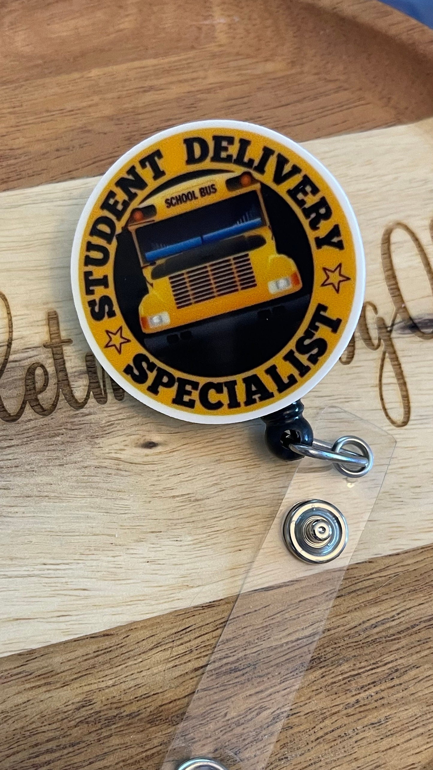 Student Delivery Specialist Badge Reel, Bus Driver gift