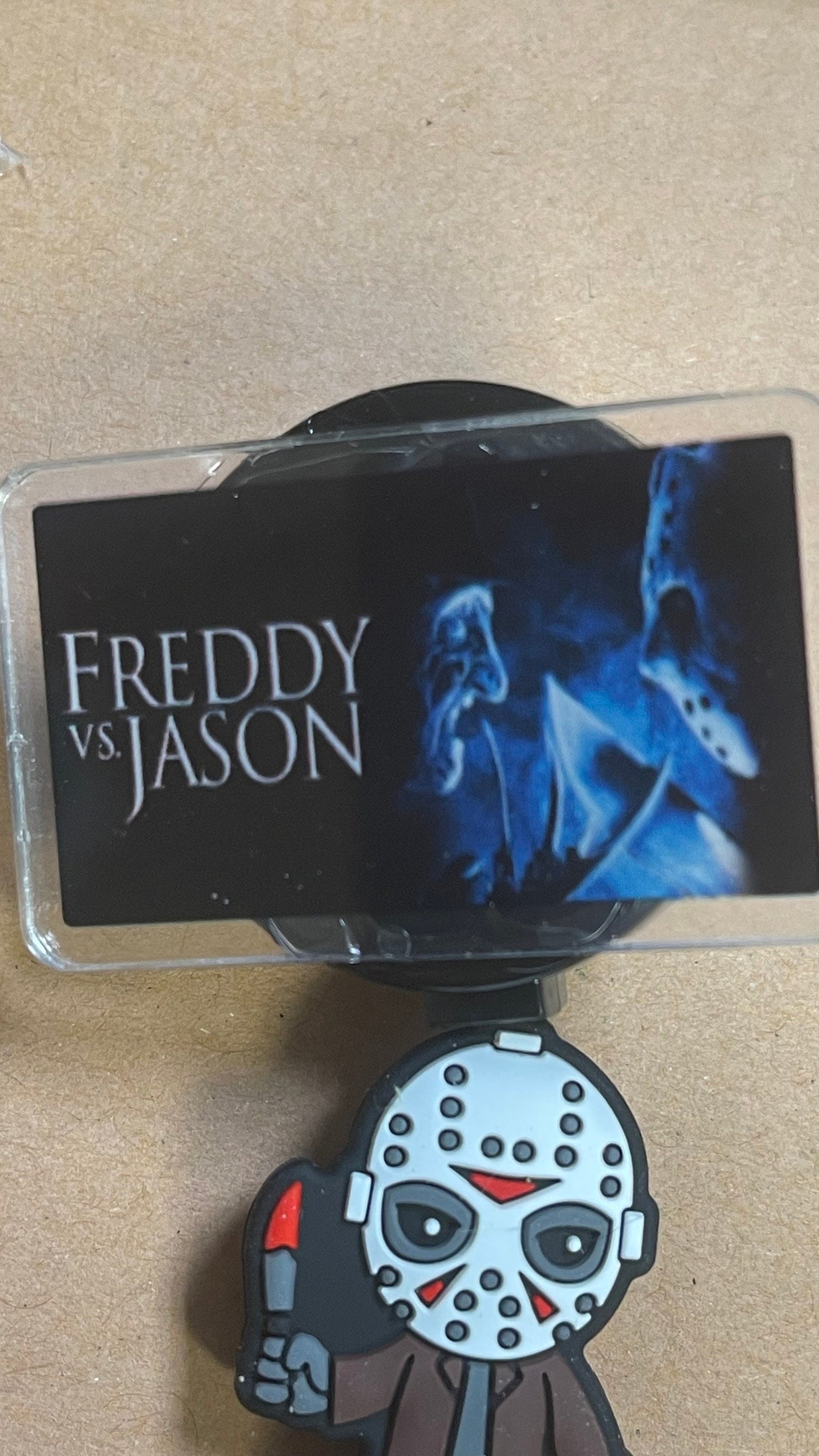 Freddy Vs Jason badge reel, Scary movies - Halloween Badge