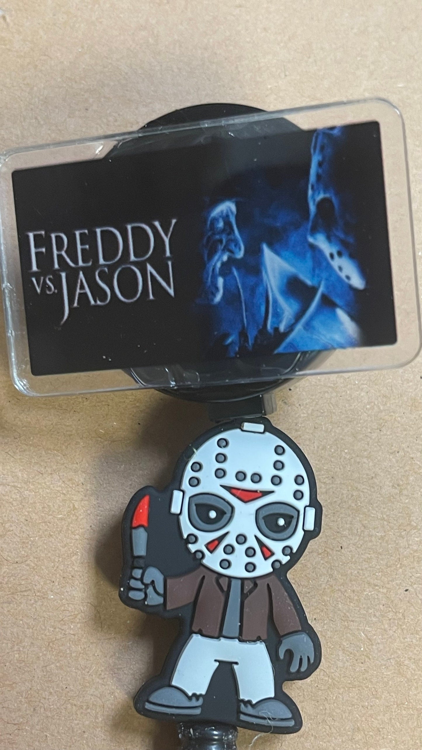 Freddy Vs Jason badge reel, Scary movies - Halloween Badge