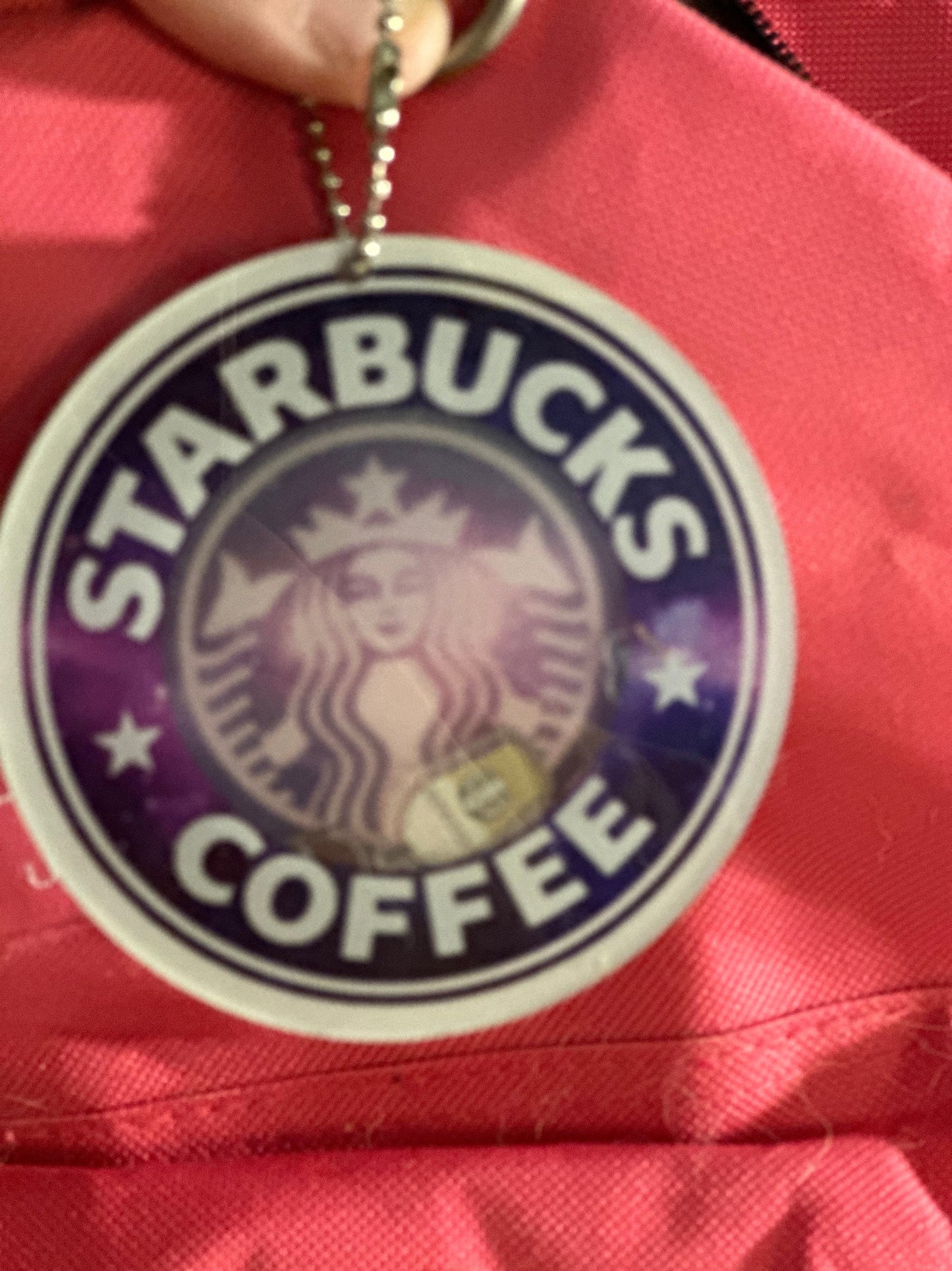 Handmade Starbucks Shaker Charm - Coffee Keychain! - Backpack hanger