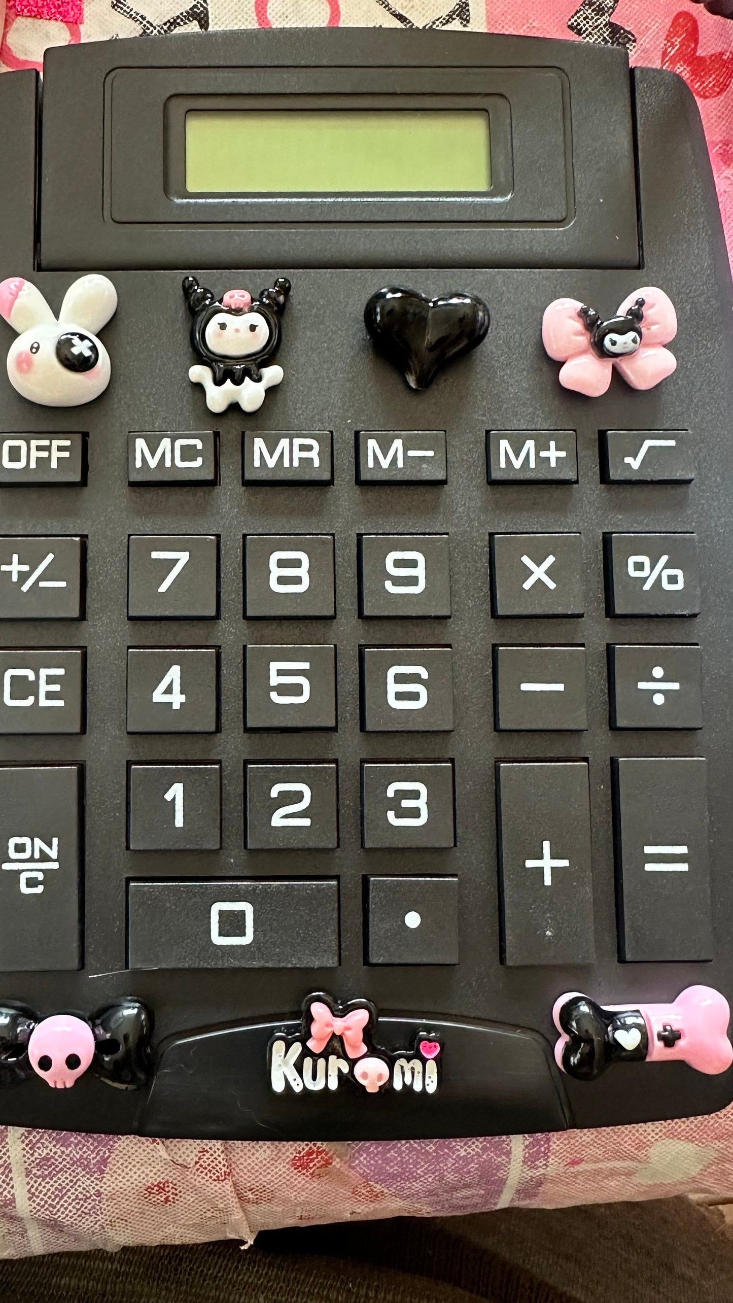 Kawaii calculator. Kuromi inspired calculator