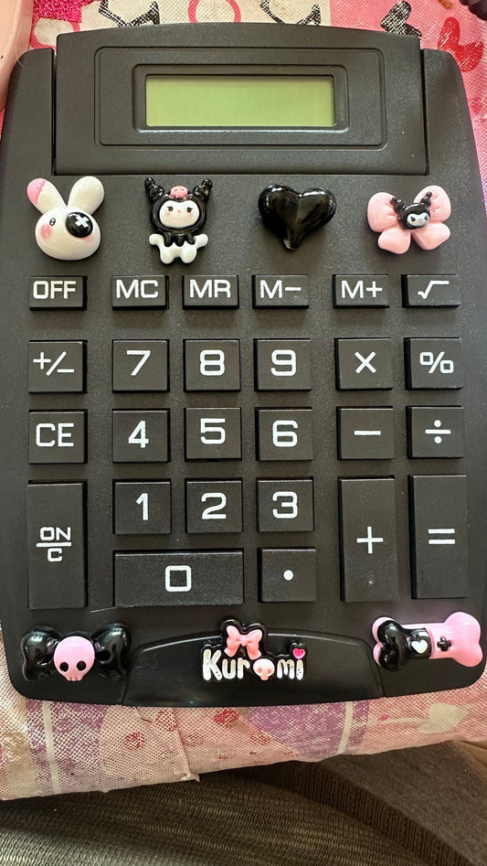 Kawaii calculator. Kuromi inspired calculator