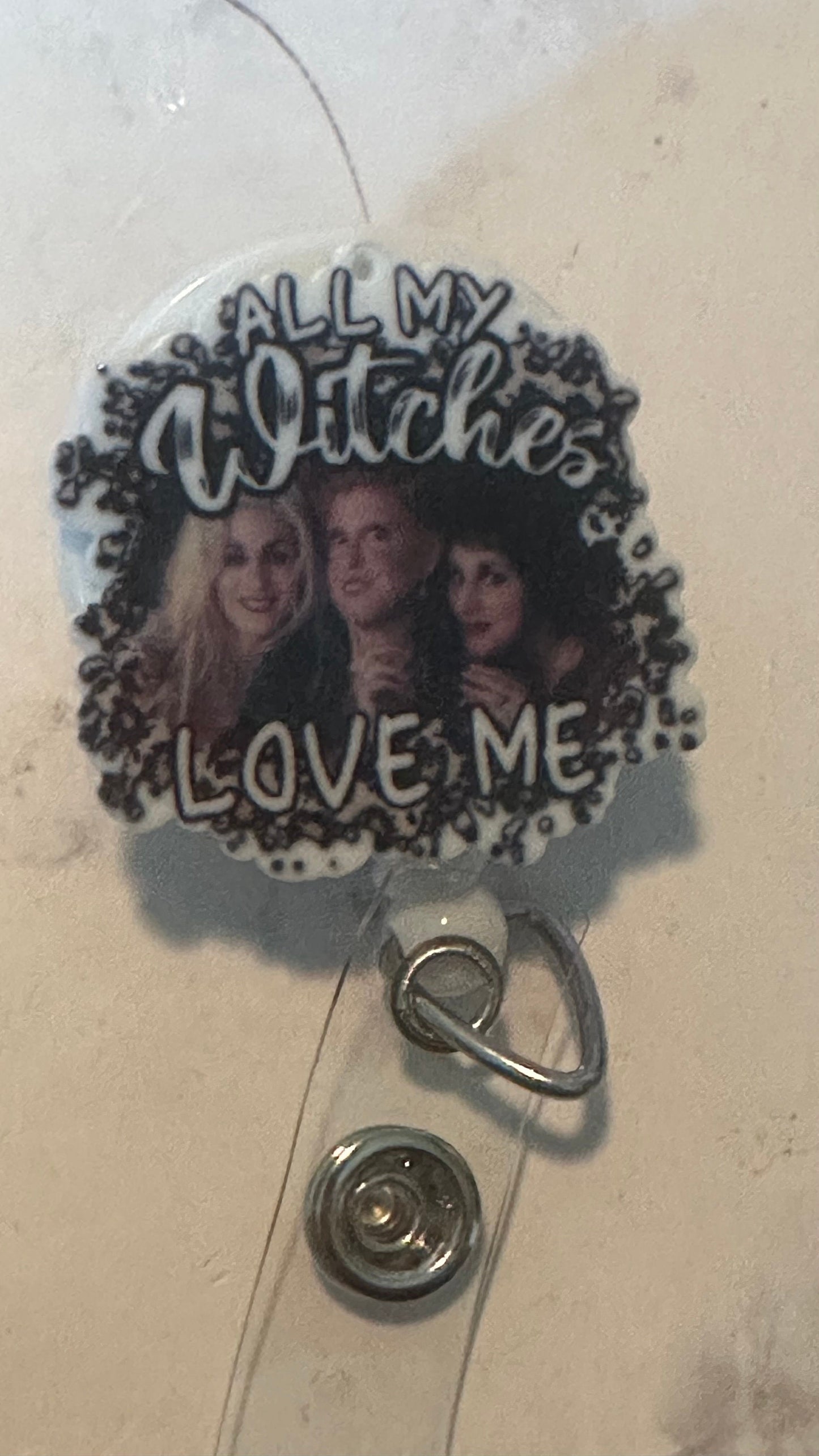 Hocus Pocus witches, Sanderson Sisters Halloween retractable badge reel