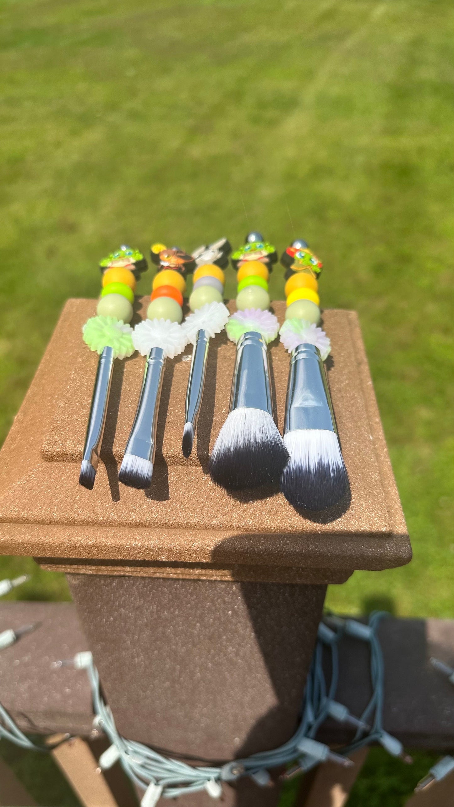 Shrek themed makeup brushes. Make-up Brush Sets /Fun Character Make-up Brush Sets / Custom Make-up Brush Sets/Gift for Her/Wife/Queen/