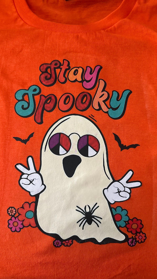 Halloween spooky comfort colors Stay Spooky shirt, Vintage Halloween shirt, Retro Ghost