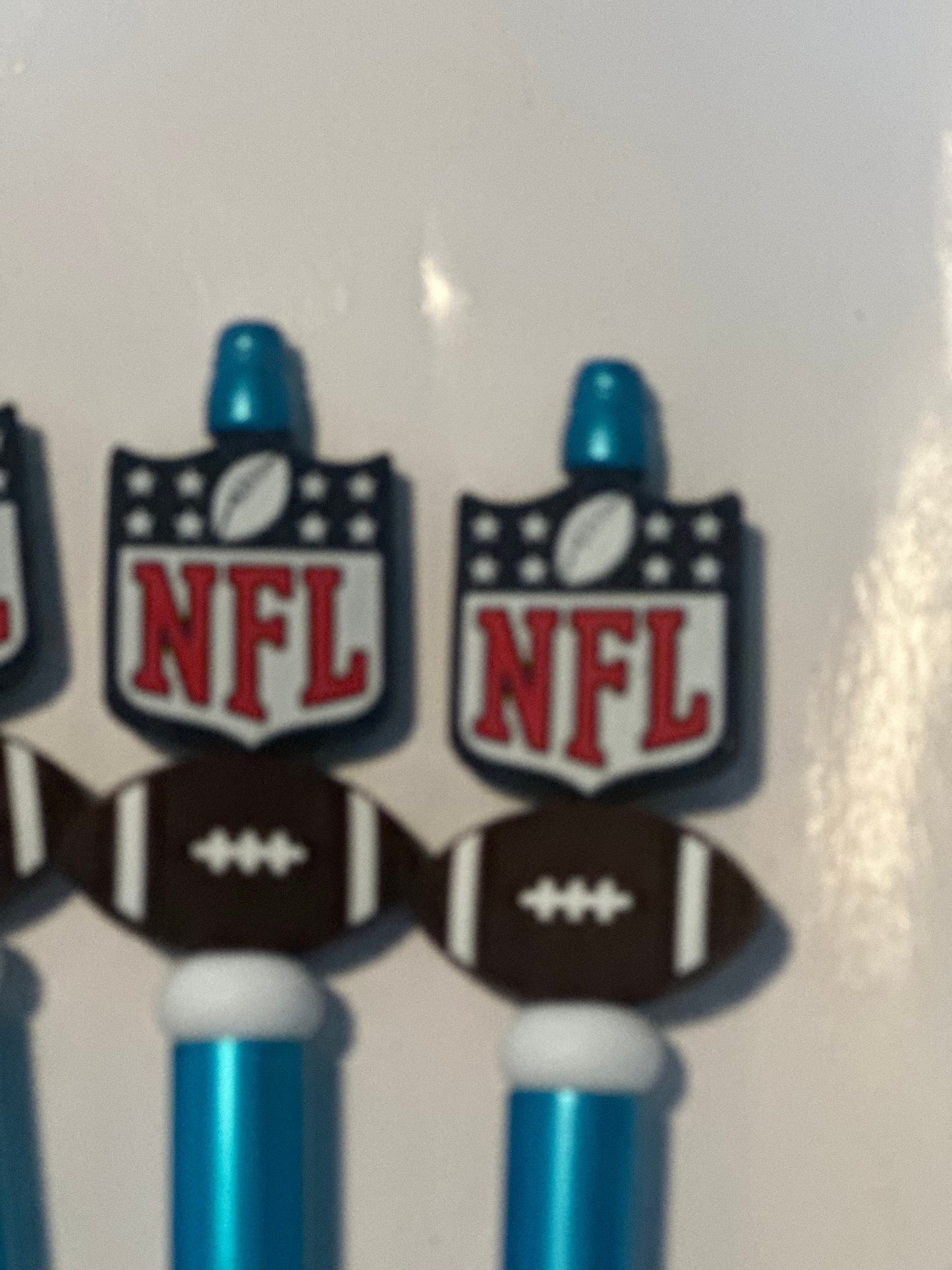 NFL beaded pen, Sports pens, journal pens,