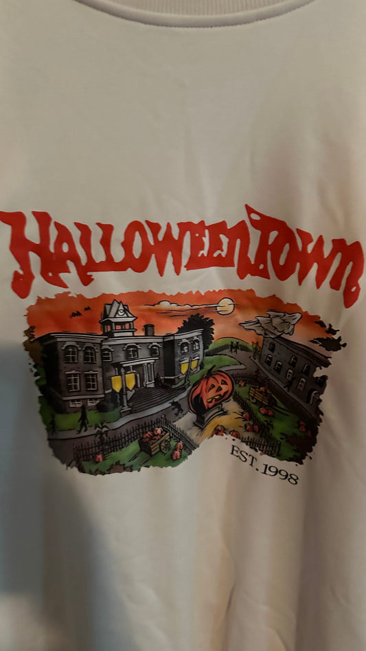 Halloweentown Est 1998 Hoodie Halloween Town Crewneck Retro Halloween Sweater Halloweentown University Hoodie Halloween Fall Sweatshirt