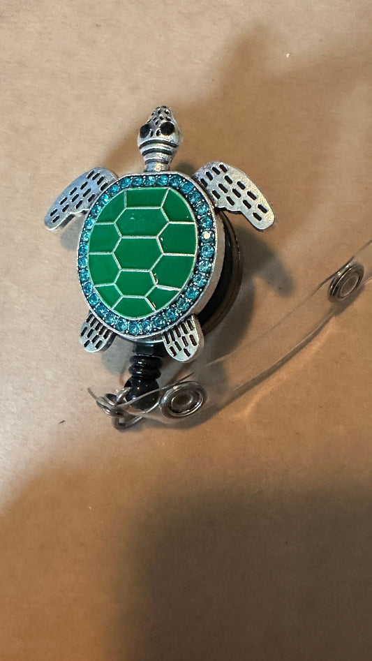 Turtle badge reel, turtle fire badge reel, Metal badge reel, funny badge reel, gift for nurse, cute badge reel