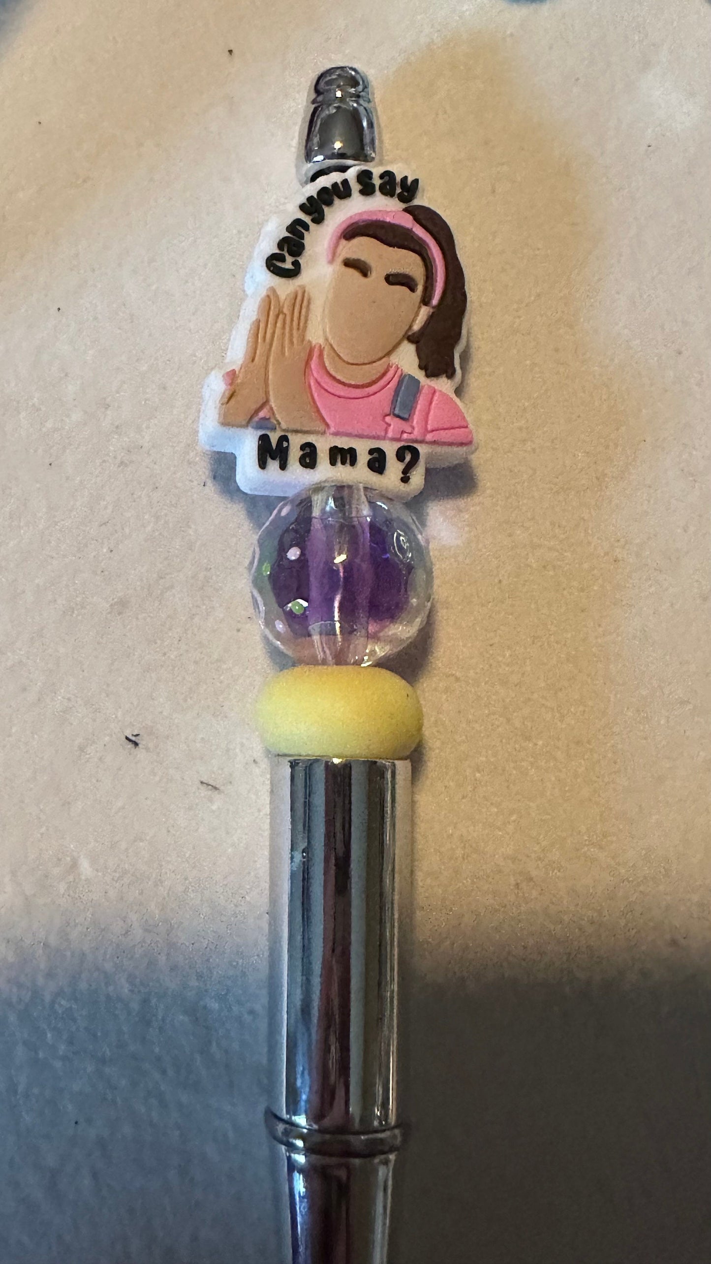 Ms. Rachel beaded pen, TV show pen, Journal pens, funny pens