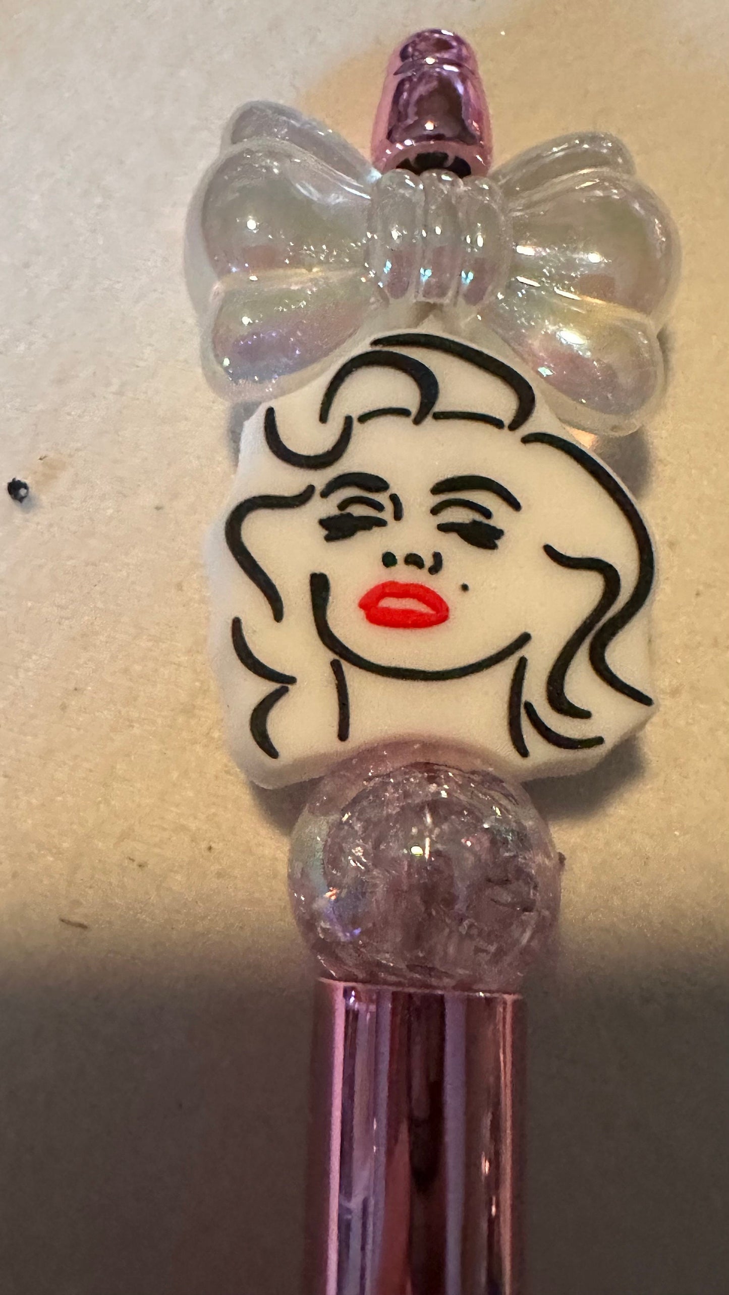 Marilyn Monroe beaded pen. Journal pens, Iconic Pens