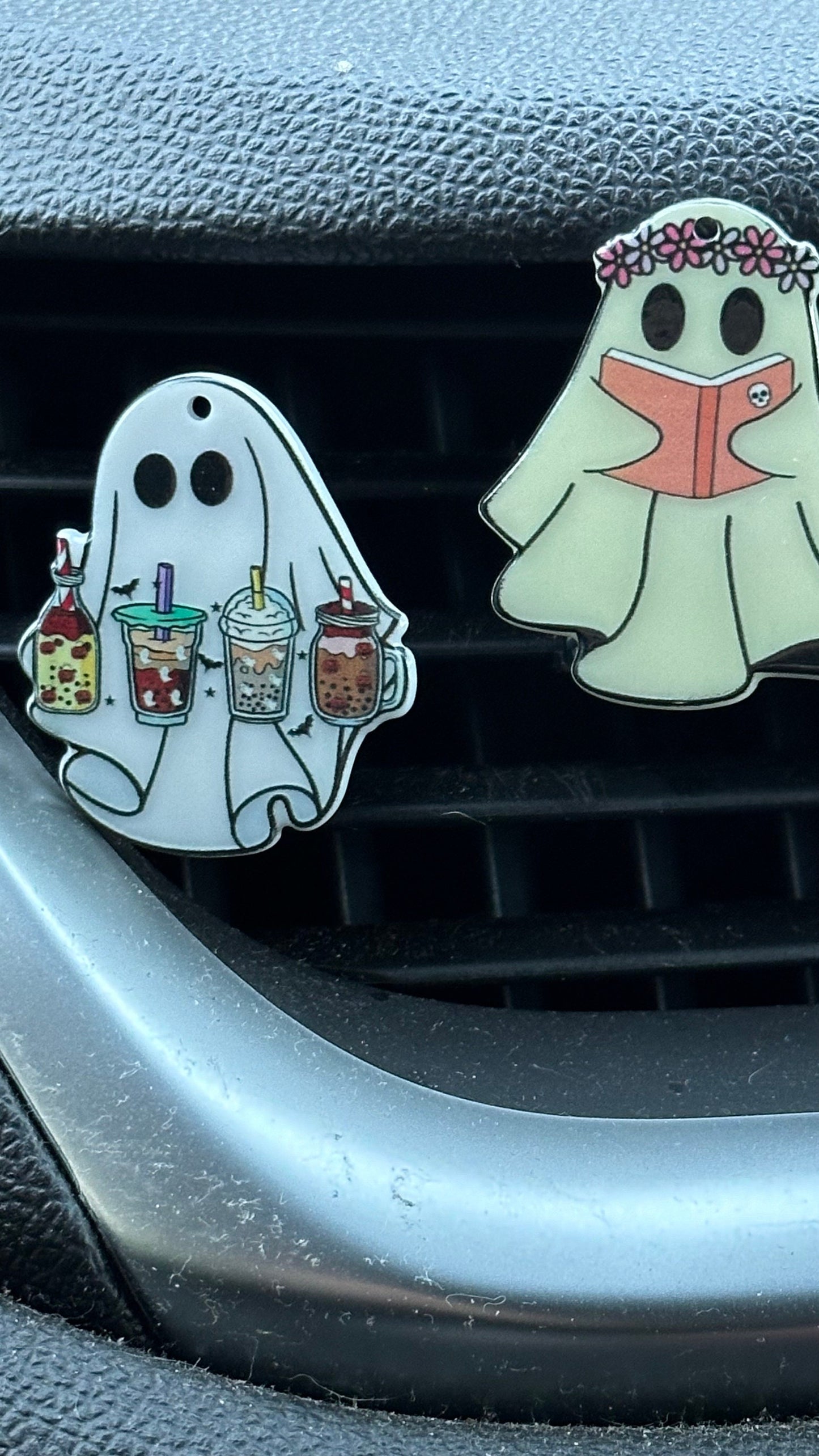 Spooky ghost Car accessories/ Car Vent Clip Charms / Trendy Car Accessories