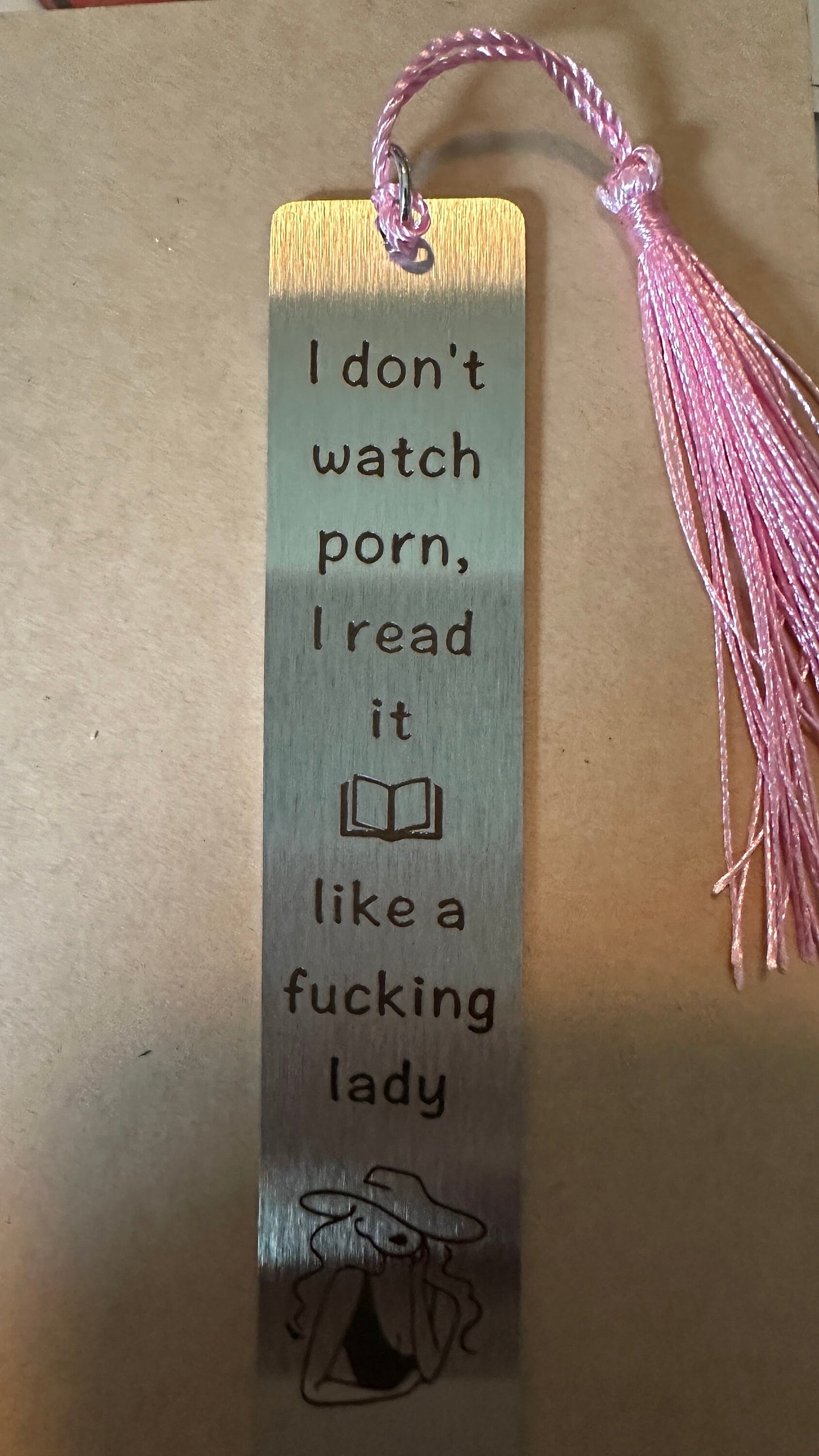 Funny adult humor bookmark.  F word bookmark, Funny gift